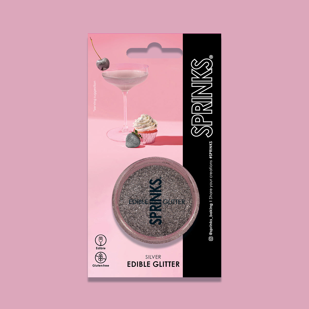 Sprinks Edible Glitter Silver 2g