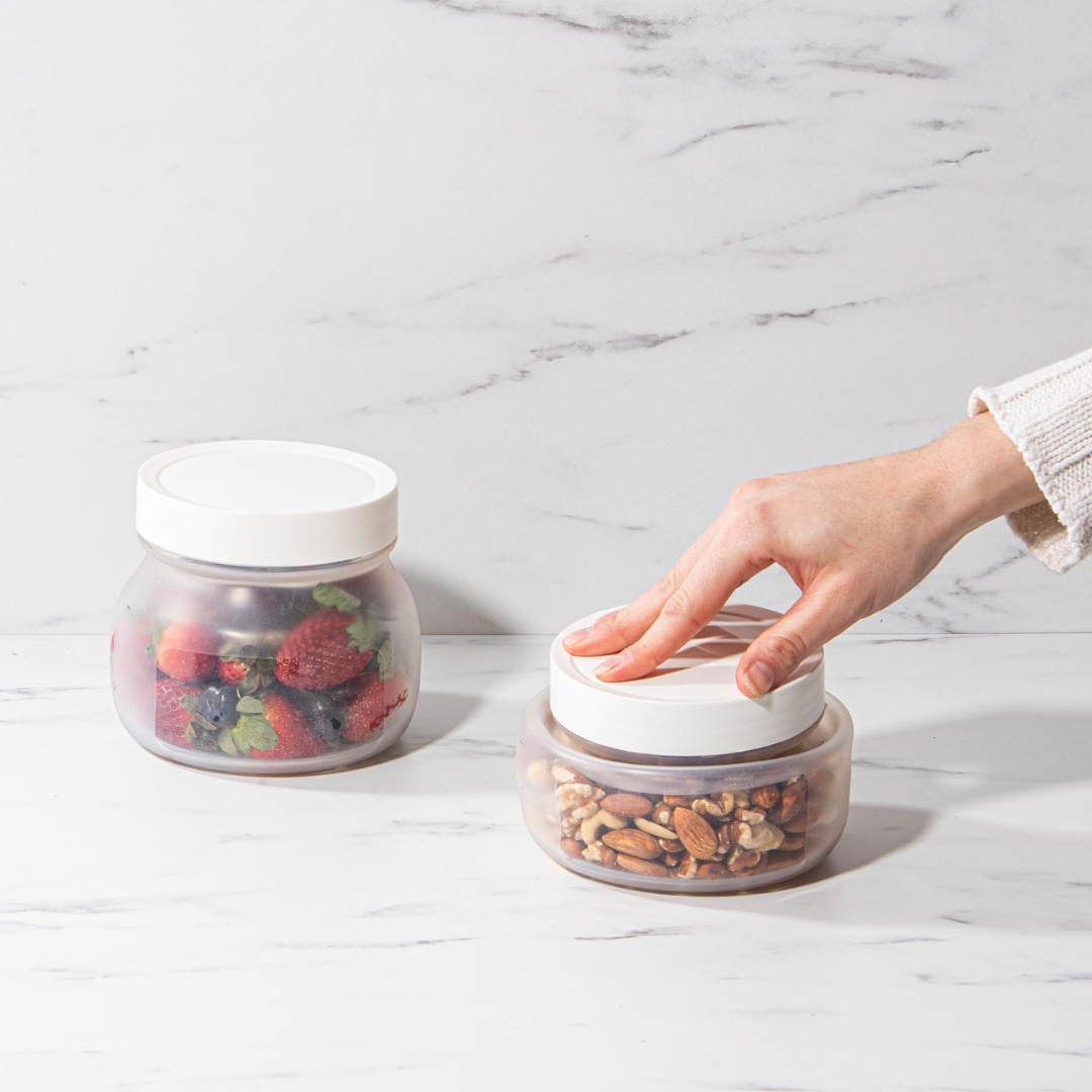 Eco Ladelle Eco Flexi White 2pk Large Jar