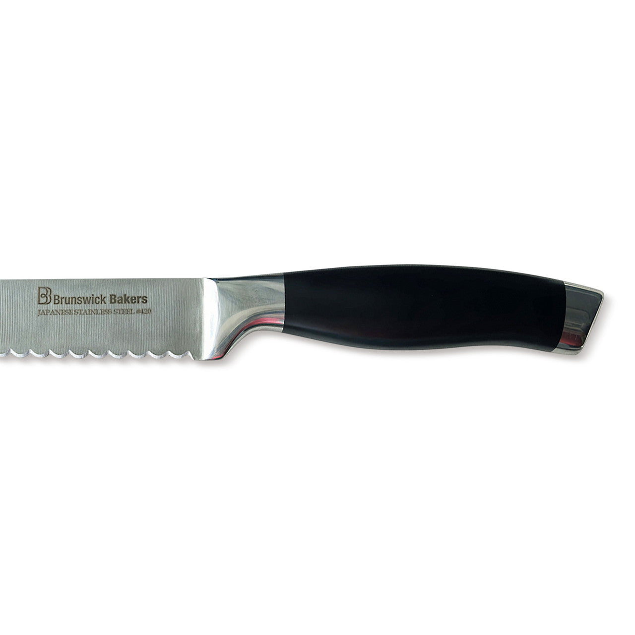Brunswick Bakers Professional Bread Knife Black Handle 23cm