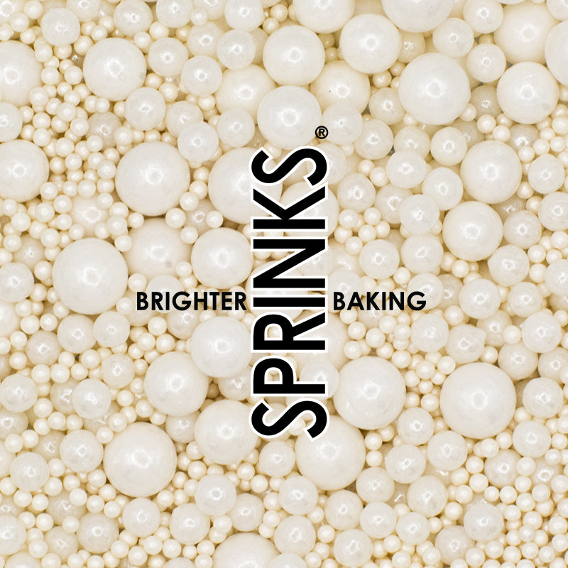 Sprinks Bubble Bubble Sprinkles Pearl White 500g