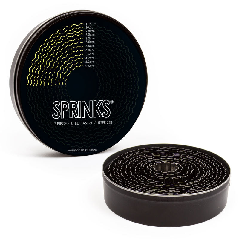 Sprinks Fluted Stainless Pastry Cutter Set 12 Piece