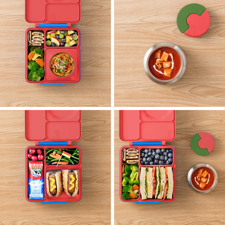 OmieBox V2 Hot & Cold Bento Box - Scooter Red