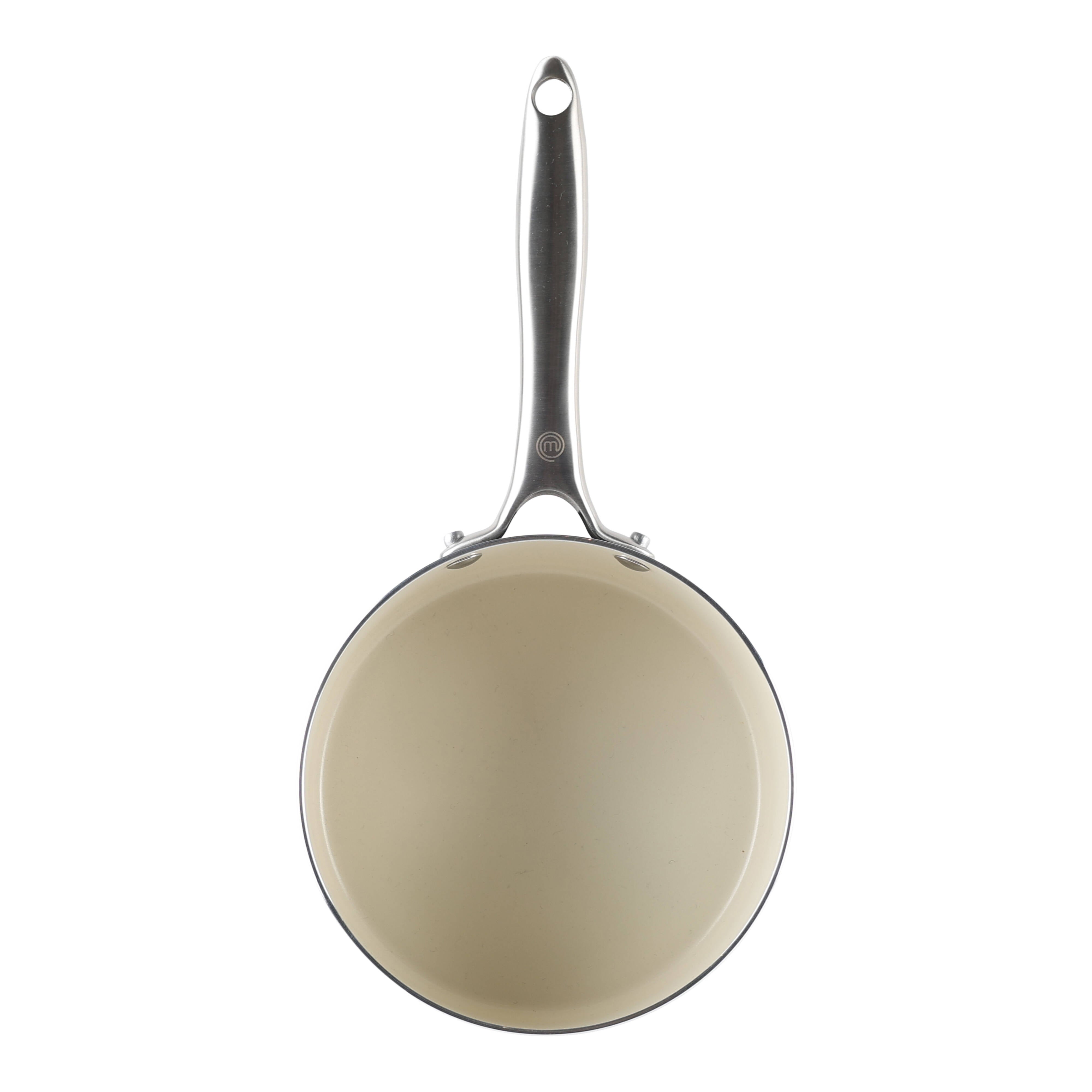 MasterChef Sage Elementa Saucepan with Lid 20cm Sage & Cream