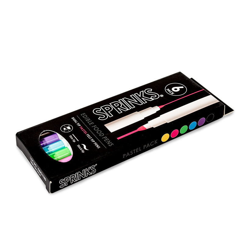 Sprinks Edible Food Pen Set Pastel Pack 6 Pack