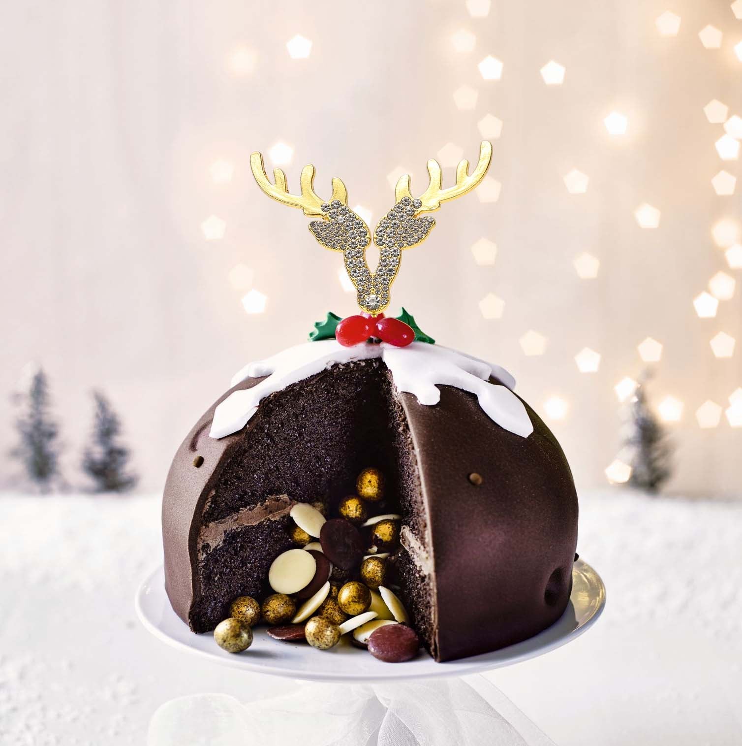 Sugar Crafty Diamante Gold Reindeer