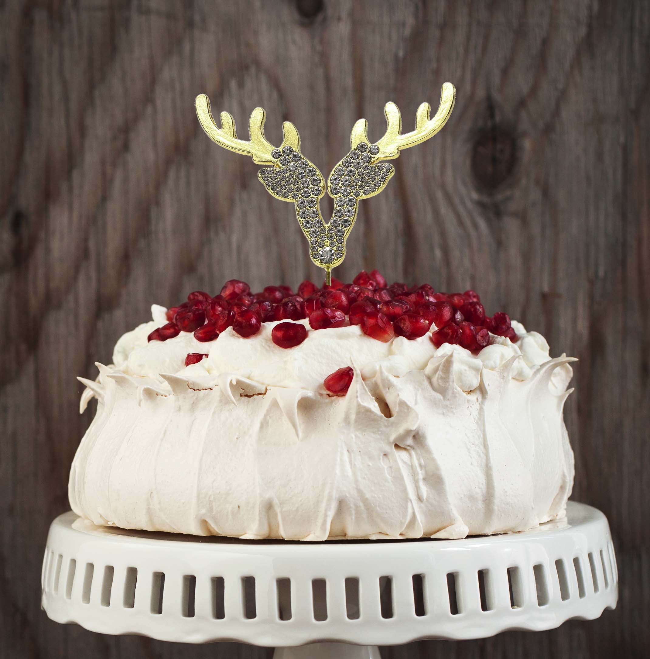 Sugar Crafty Diamante Gold Reindeer