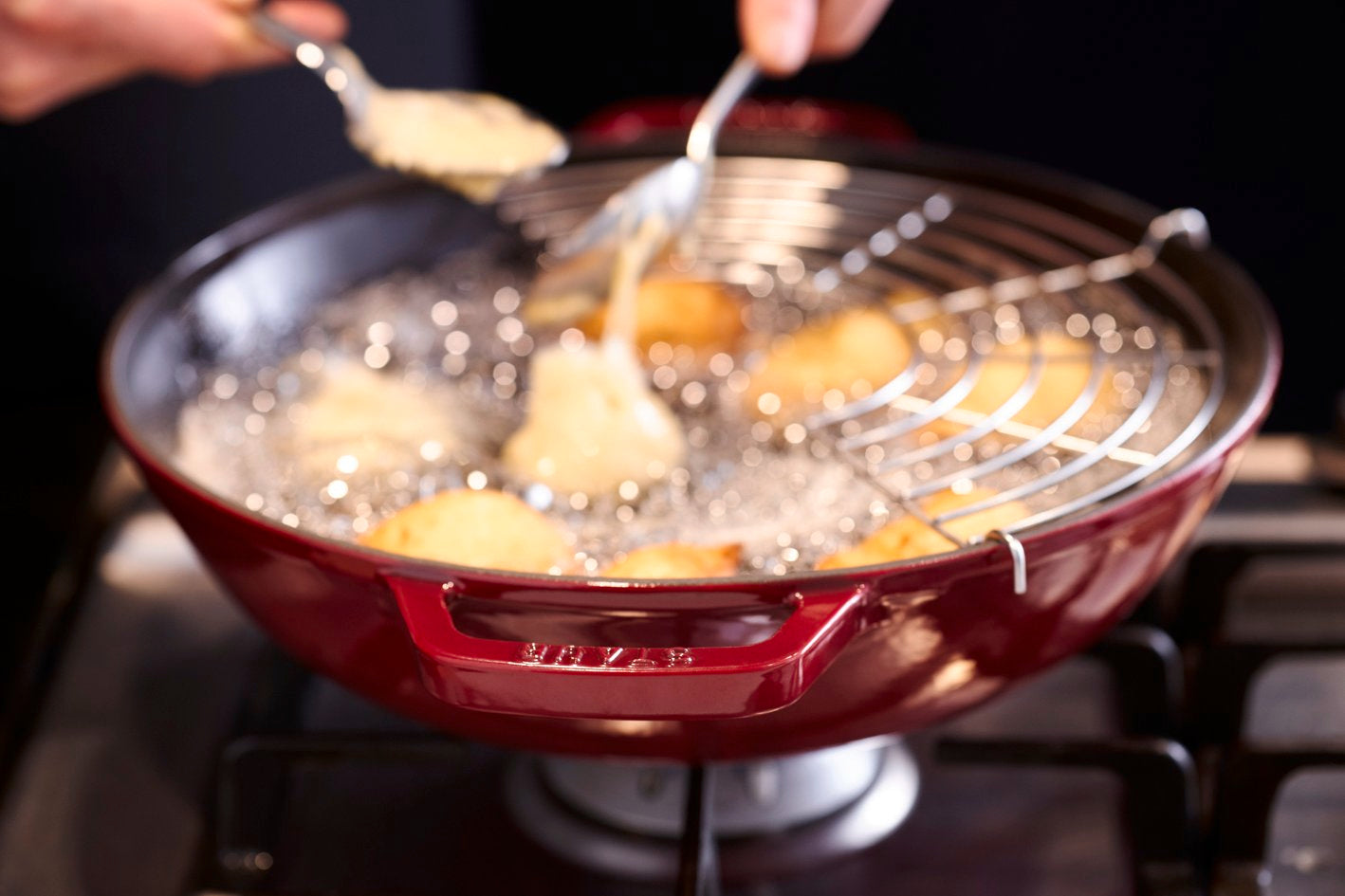 Staub Wok - 37cm Cherry Red