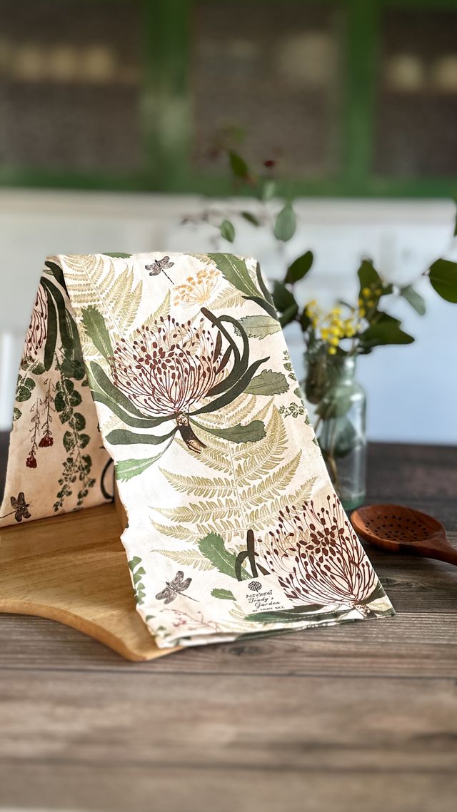 Ashdene Trudy's Garden Wattle Waratah 2pk Kitchen Towel