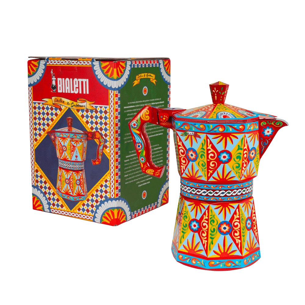 Bialetti Dolce & Gabbana Red Moka Express 50 Cup Display Edition (Collector’s Model)