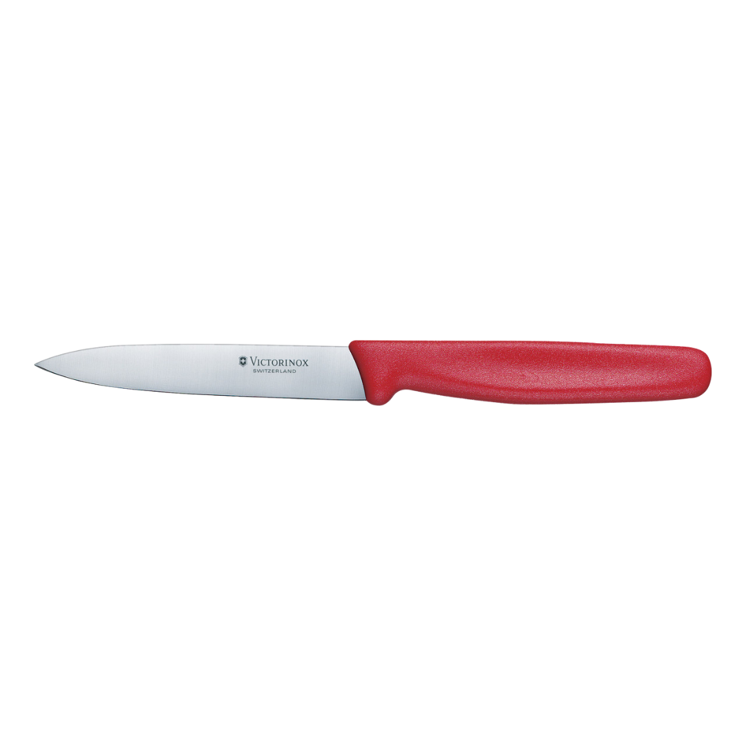 Victorinox Standard Paring Knife, 10cm - Red