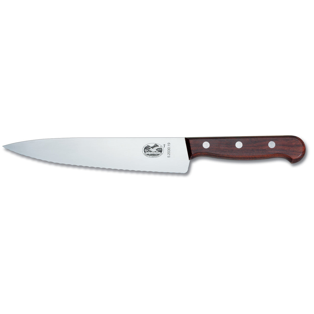 Victorinox Wood Cook's-Carving Knife 19cm Wavy Edge - Pine