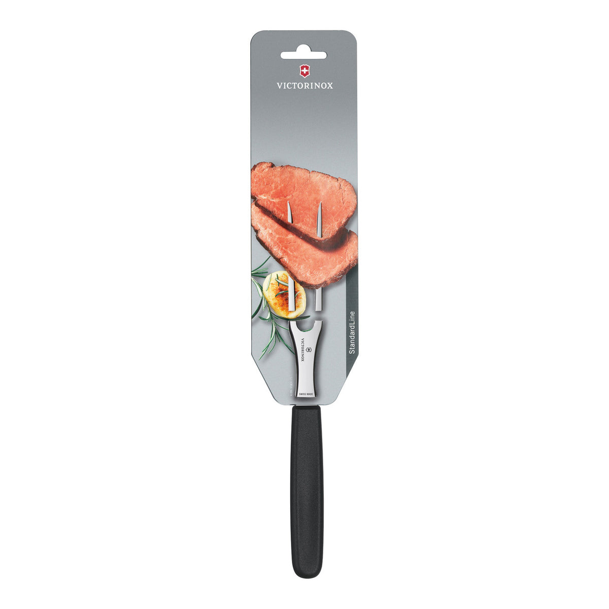 Victorinox Swiss Classic Carving Fork Flat Tines 15cm (Black) Retail Pack