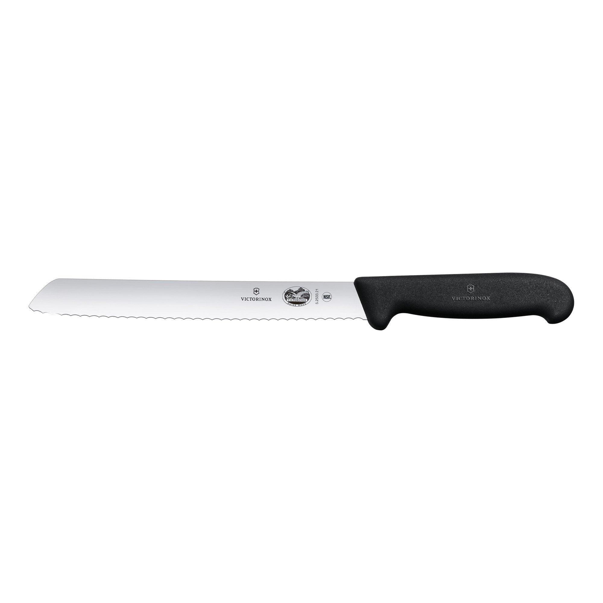 Victorinox Fibrox Bread Knife, 21cm - Black
