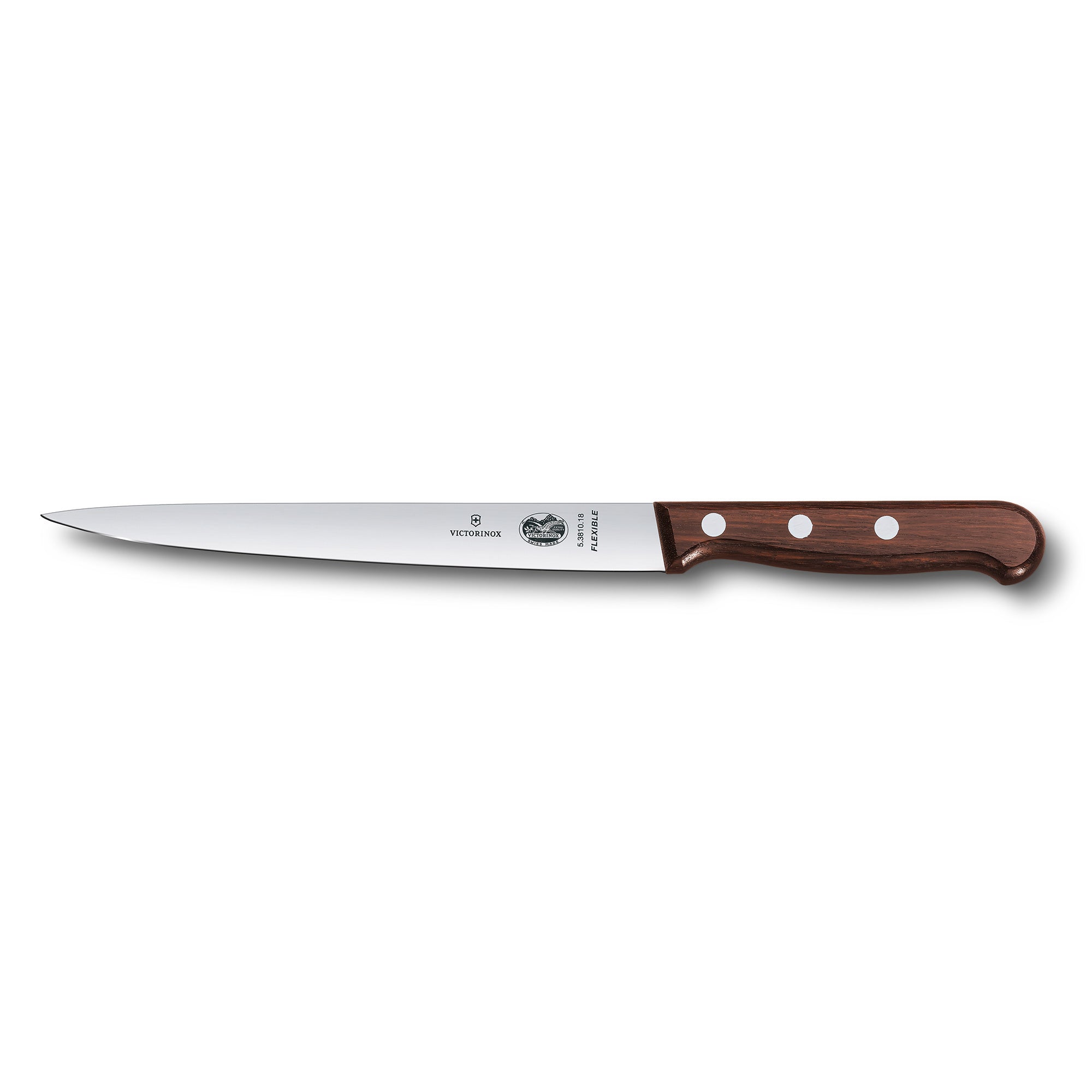 Victorinox Filleting Knife,18cm Narrow Extra Flex - Wood