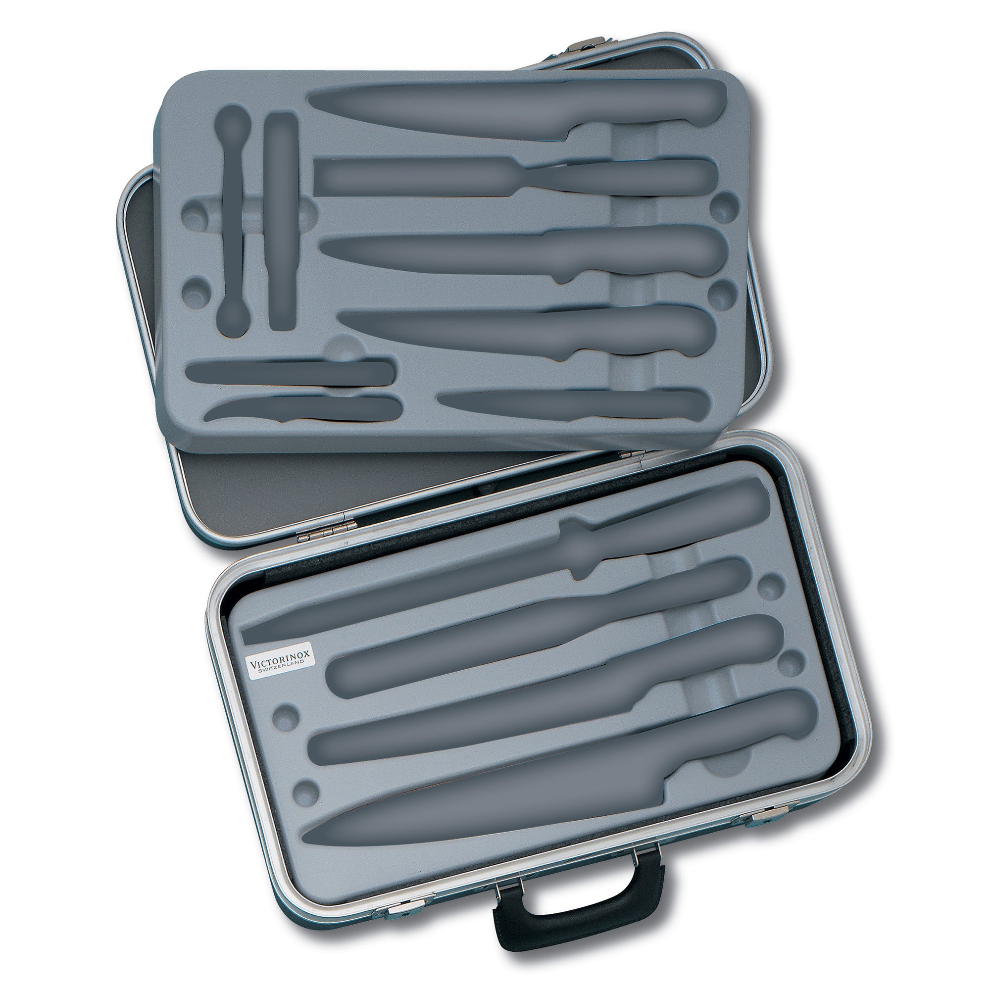 Victorinox Chefs Case,14 pc Nylon and Fibrox Handles - Black
