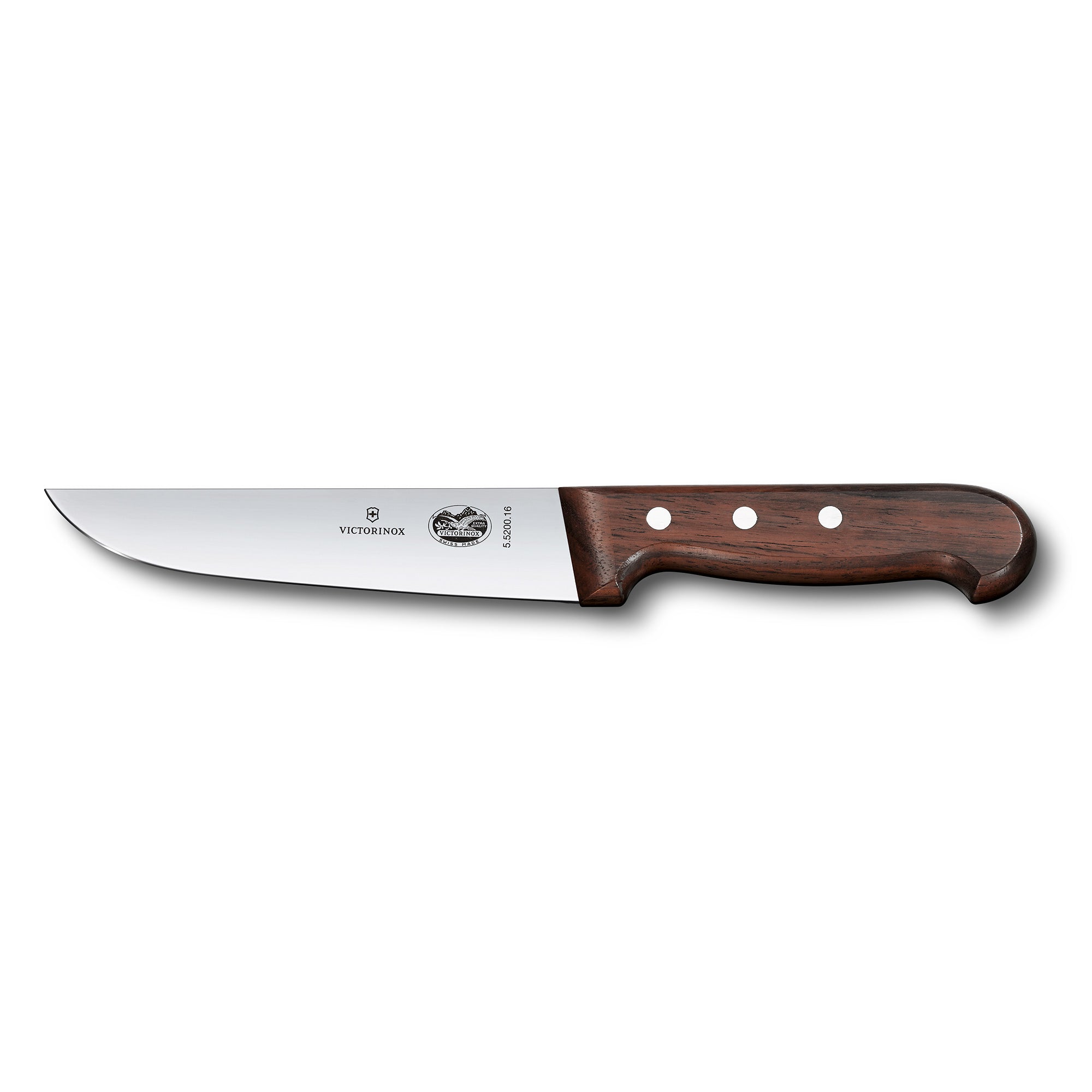 Victorinox Butchers Knife,14cm,Straight Back Blade - Wood