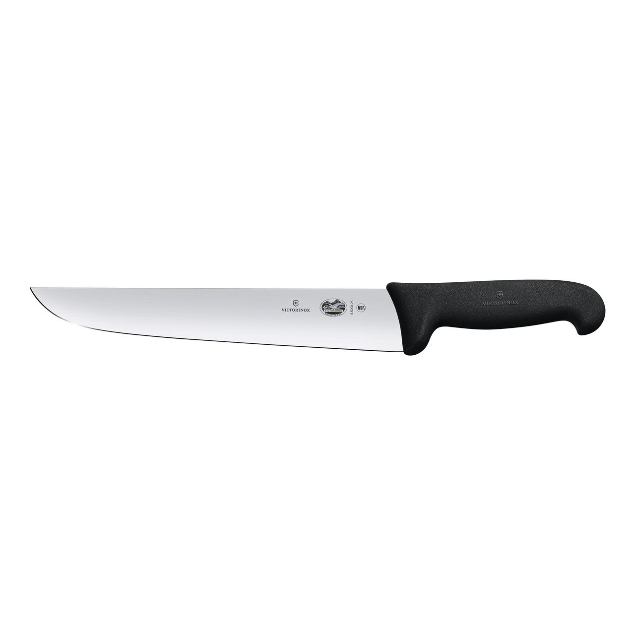 Victorinox Fibrox Butcher's Knife, 16cm, Straight Edge - Black