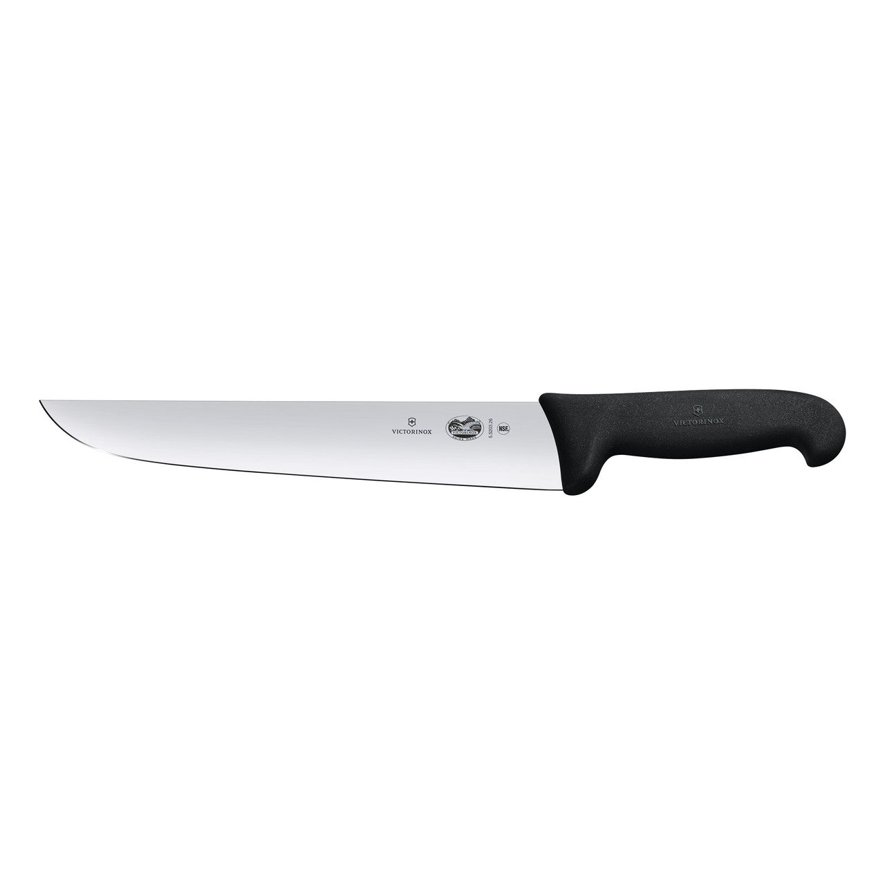 Victorinox Fibrox Butcher's Knife, 23cm, Straight Edge - Black