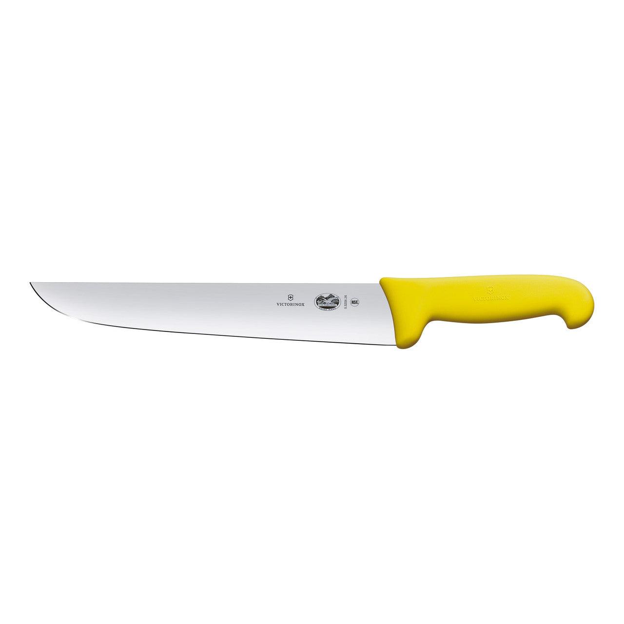 Victorinox Fibrox Butcher's Knife, 26cm, Straight Edge - Yellow