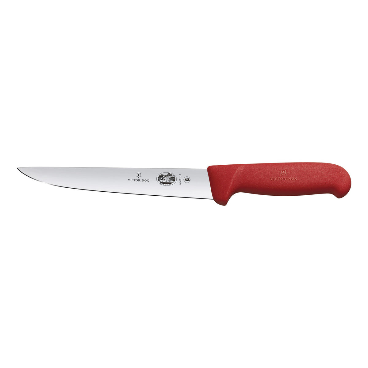 Victorinox Fibrox Sticking Knife Straight Edge 22cm (Red)