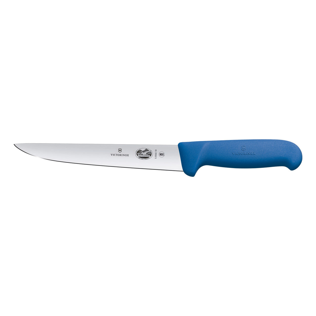 Victorinox Fibrox Sitcking Knife, 18cm, Straight Edge - Blue