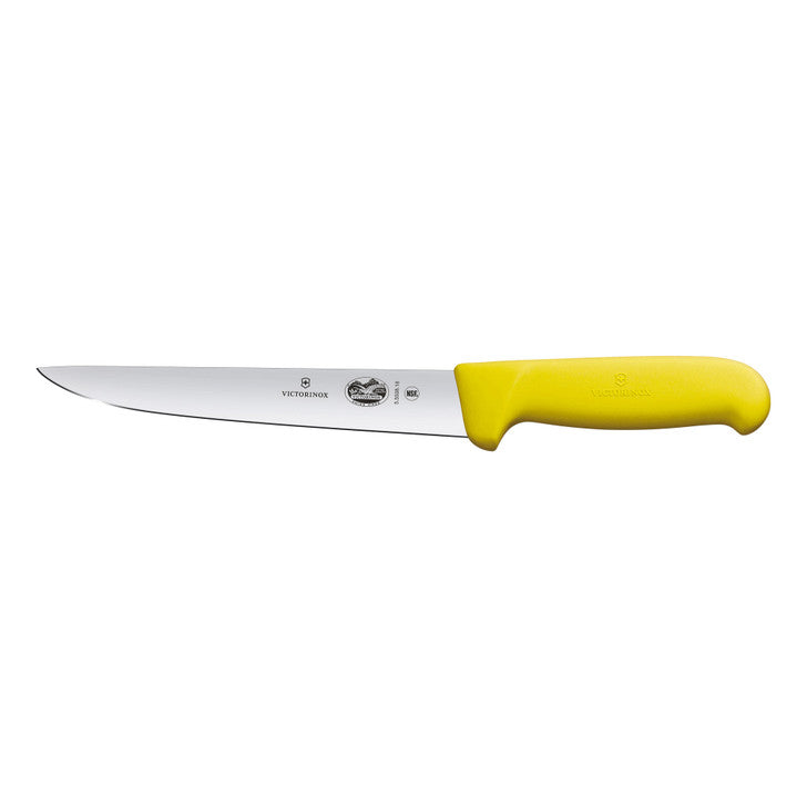 Victorinox Fibrox Sitcking Knife, 18cm, Straight Edge - Yellow