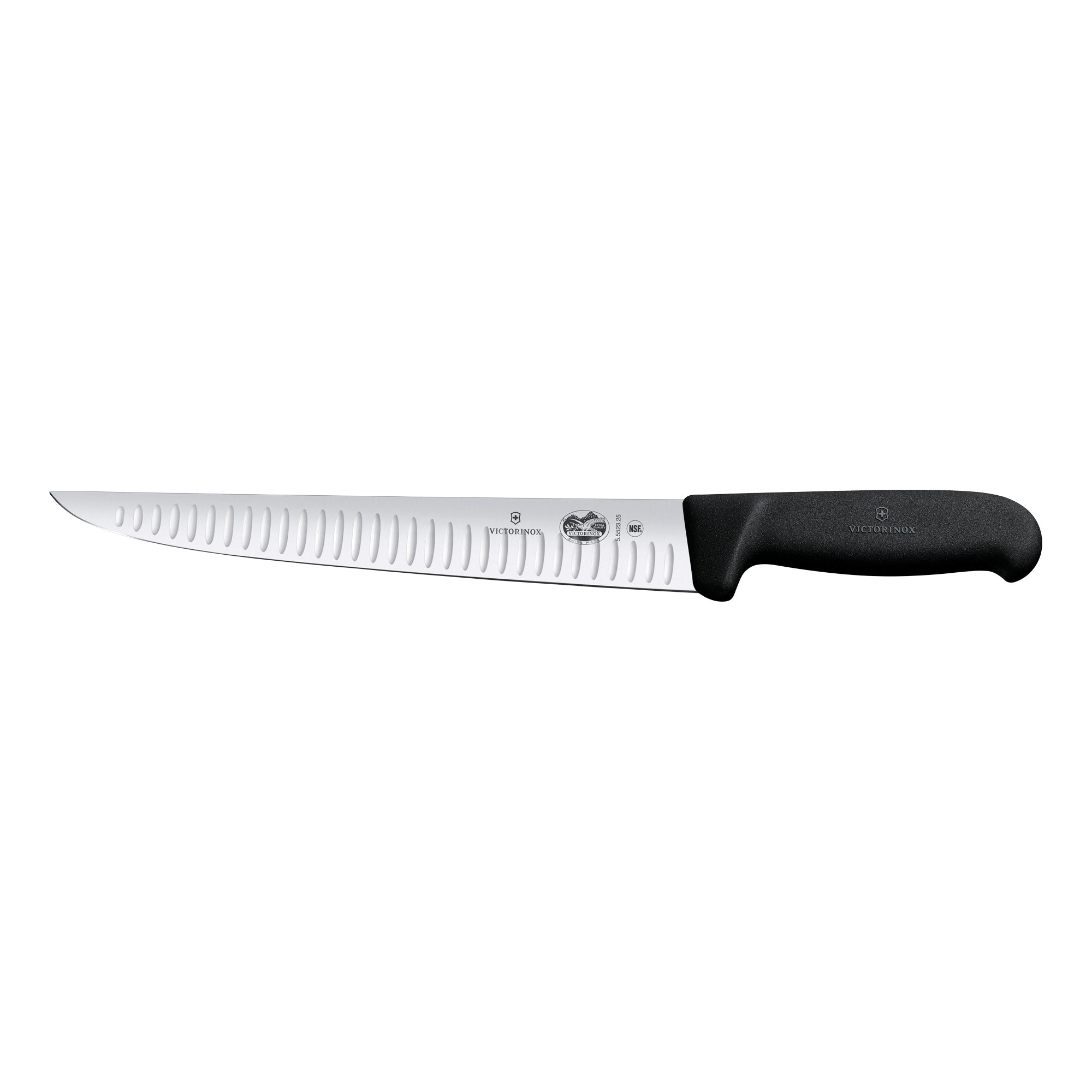 Victorinox Fibrox Sticking Knife, 25cm, Fluted Edge - Black