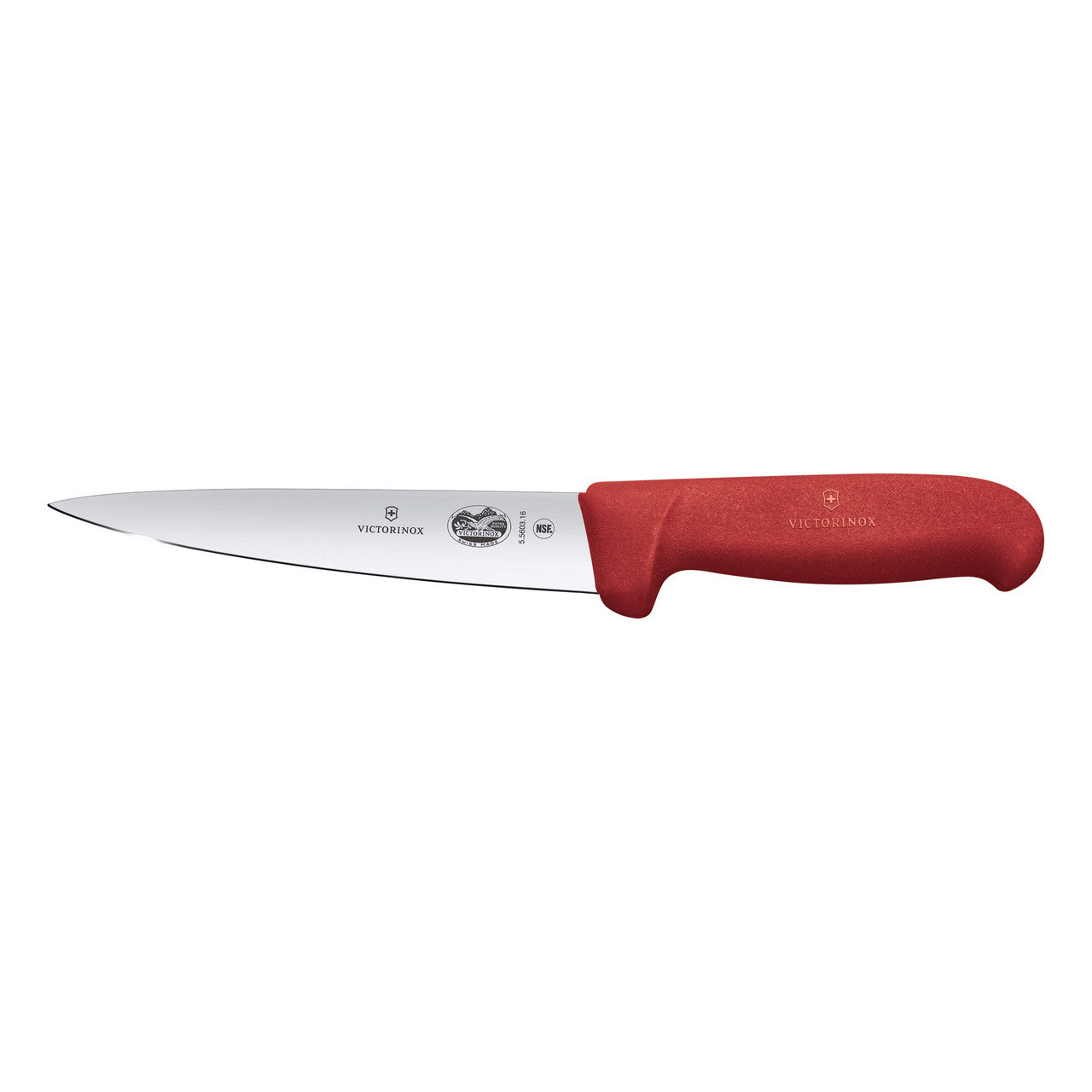 Victorinox Fibrox Sticking Knife, 16cm, Pointed Blade - Red