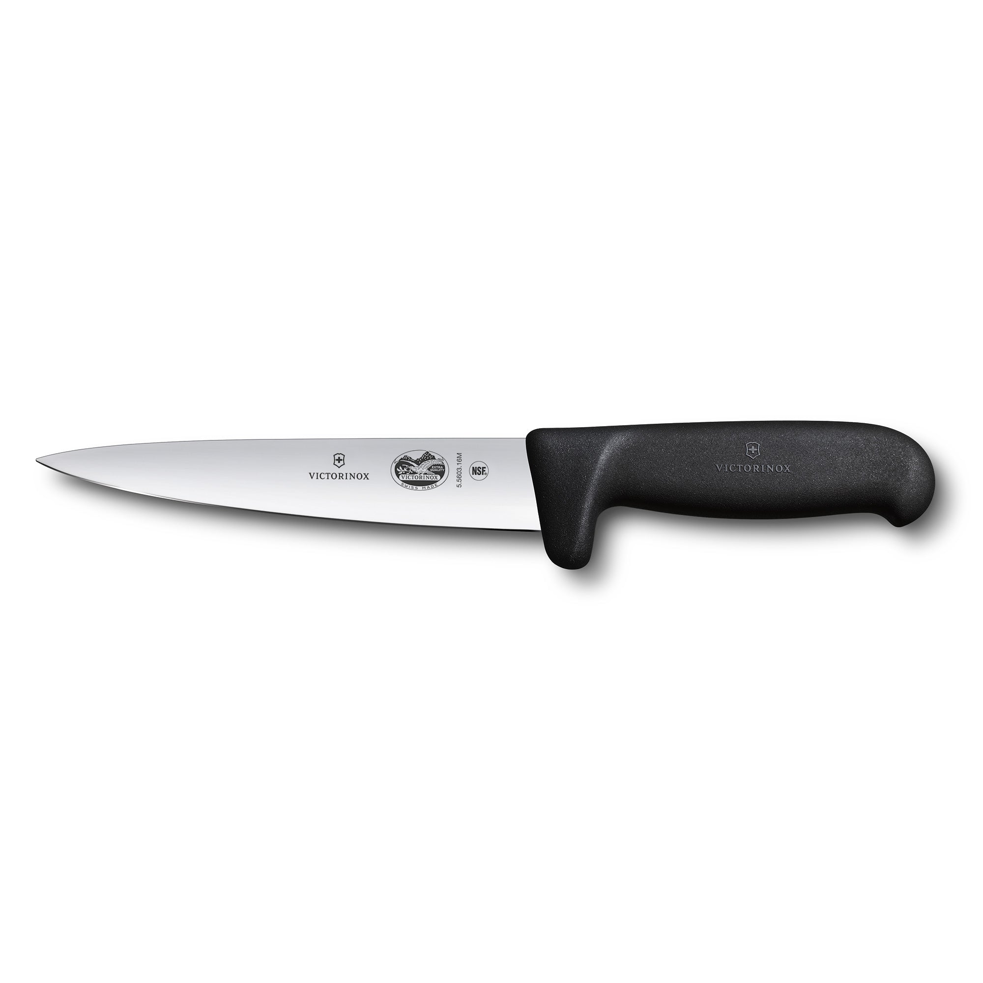 Victorinox Sticking Knife,16cm Safety Grip,Fibrox - Black