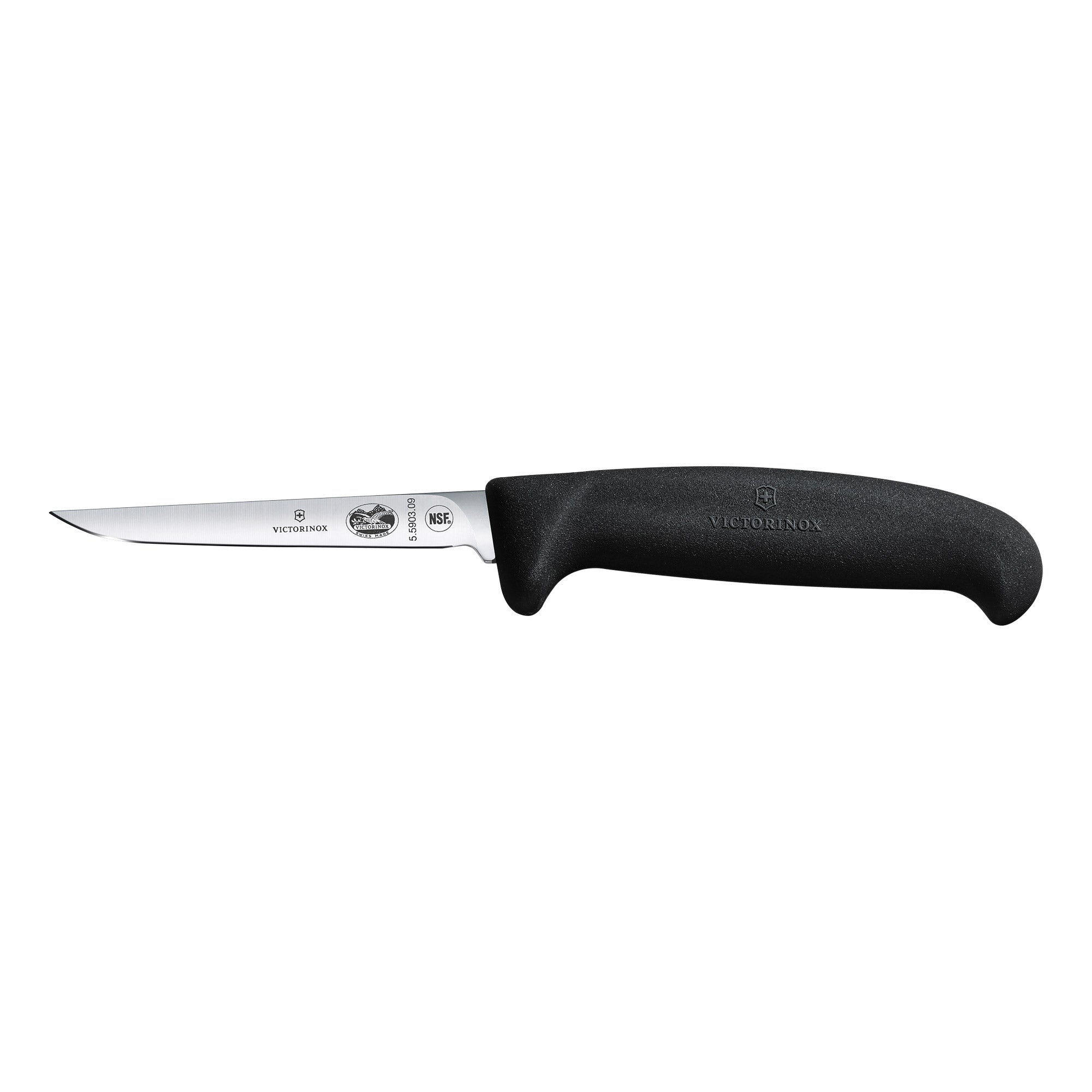Victorinox Fibrox Poultry Knife, 9cm, Straight Edge - Black