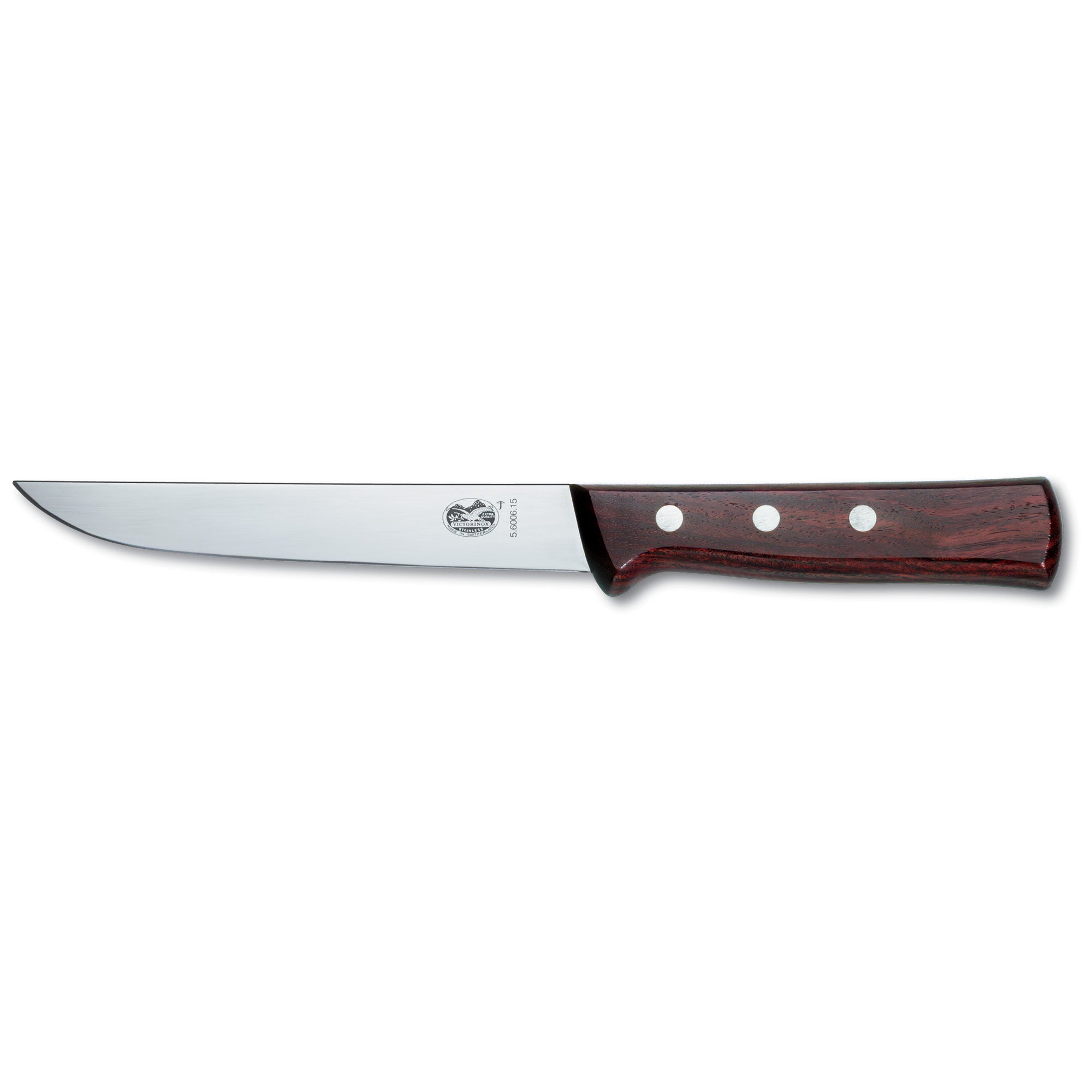 Victorinox Boning Knife,15cm,Straight,Wide Blade,American Handle - Wood
