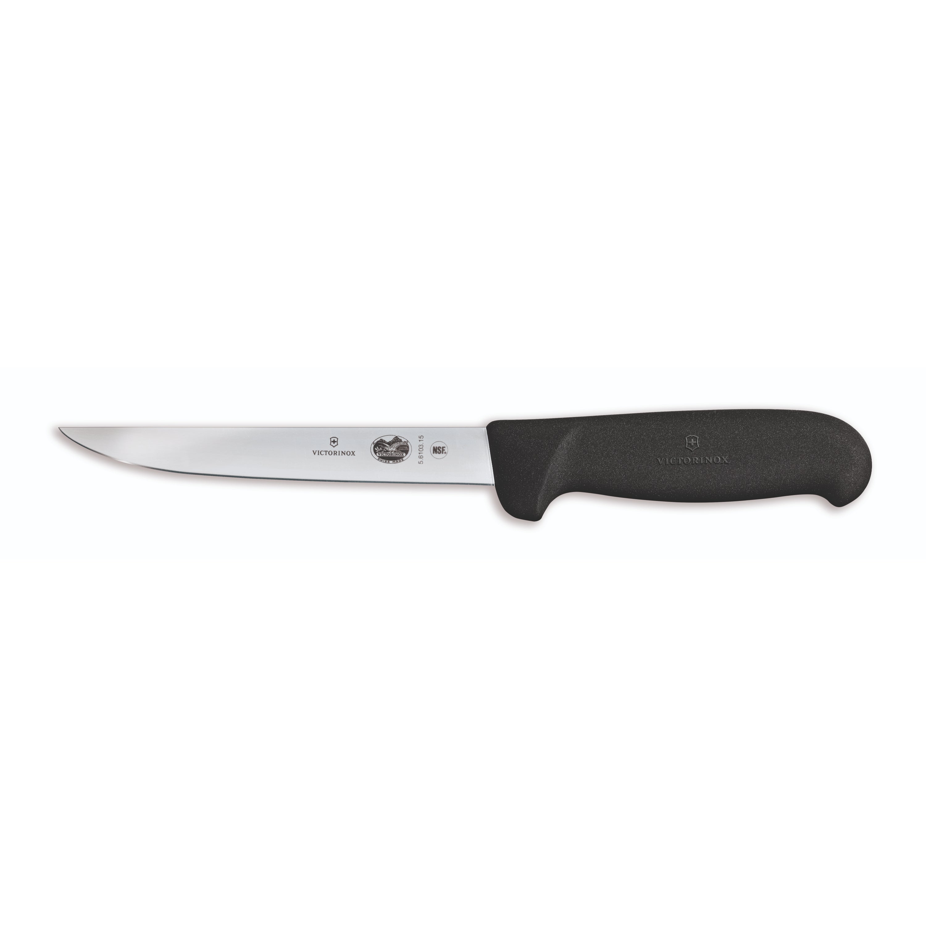 Victorinox Fibrox Boning Knife Straight Narrow 15cm - Black