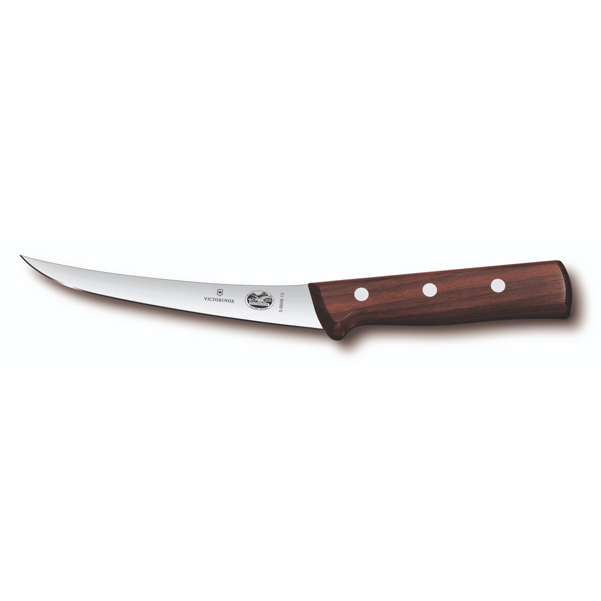 Victorinox Wood Boning Knife Curved Narrow Blade American Handle 12cm (Rosewood)