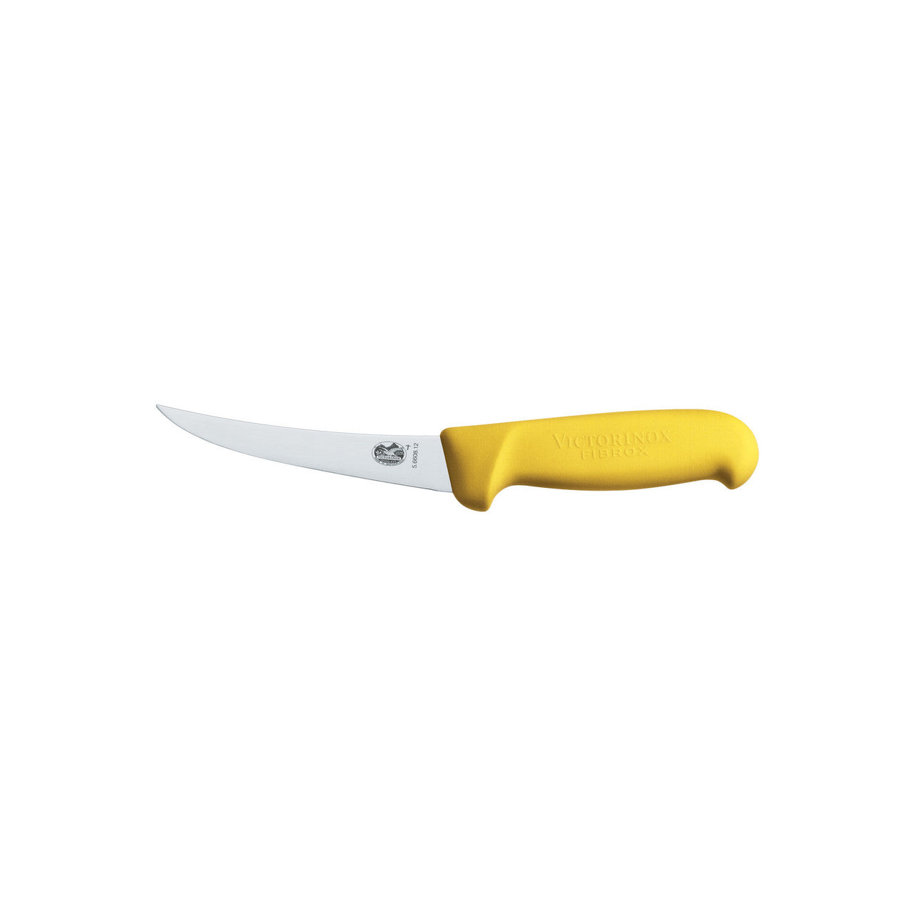Victorinox Fibrox Boning Knife, 12cm, Curved - Yellow