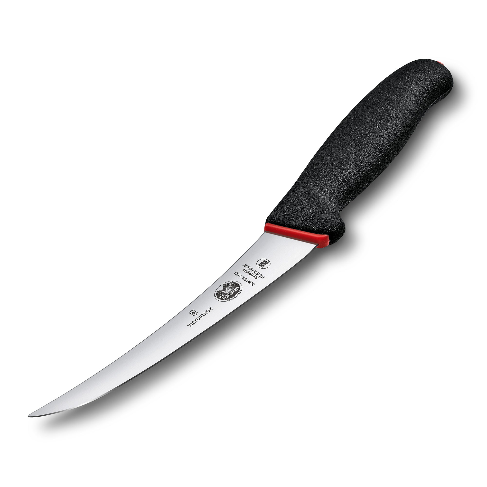 Victorinox Boning Knife, 15cm Curved, Super Flexible Narrow Blade - Dual Grip