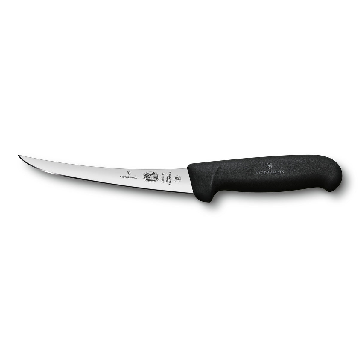 Victorinox Fibrox Boning Knife Curved Narrow Super Flexible Blade 15cm