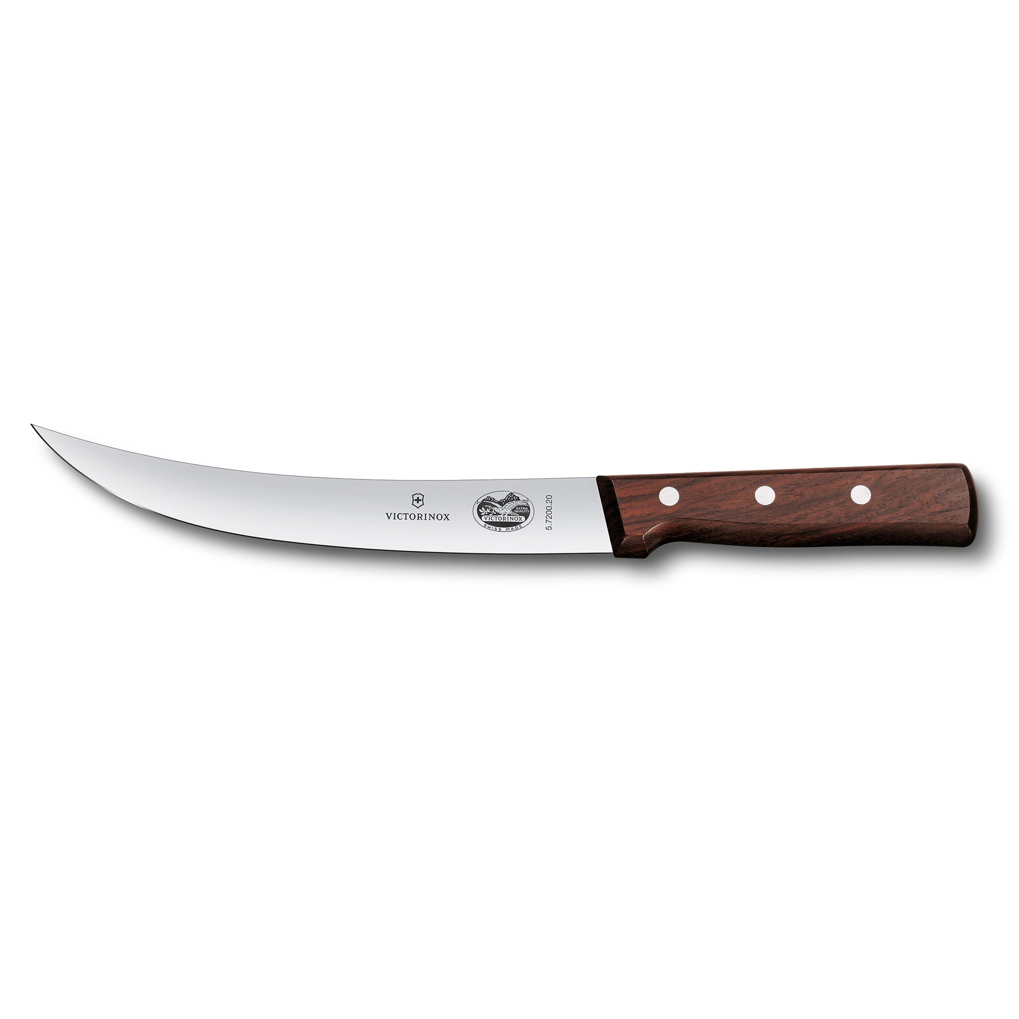 Victorinox Breaking Knife,25cm Curved,Narrow Blade - Wood