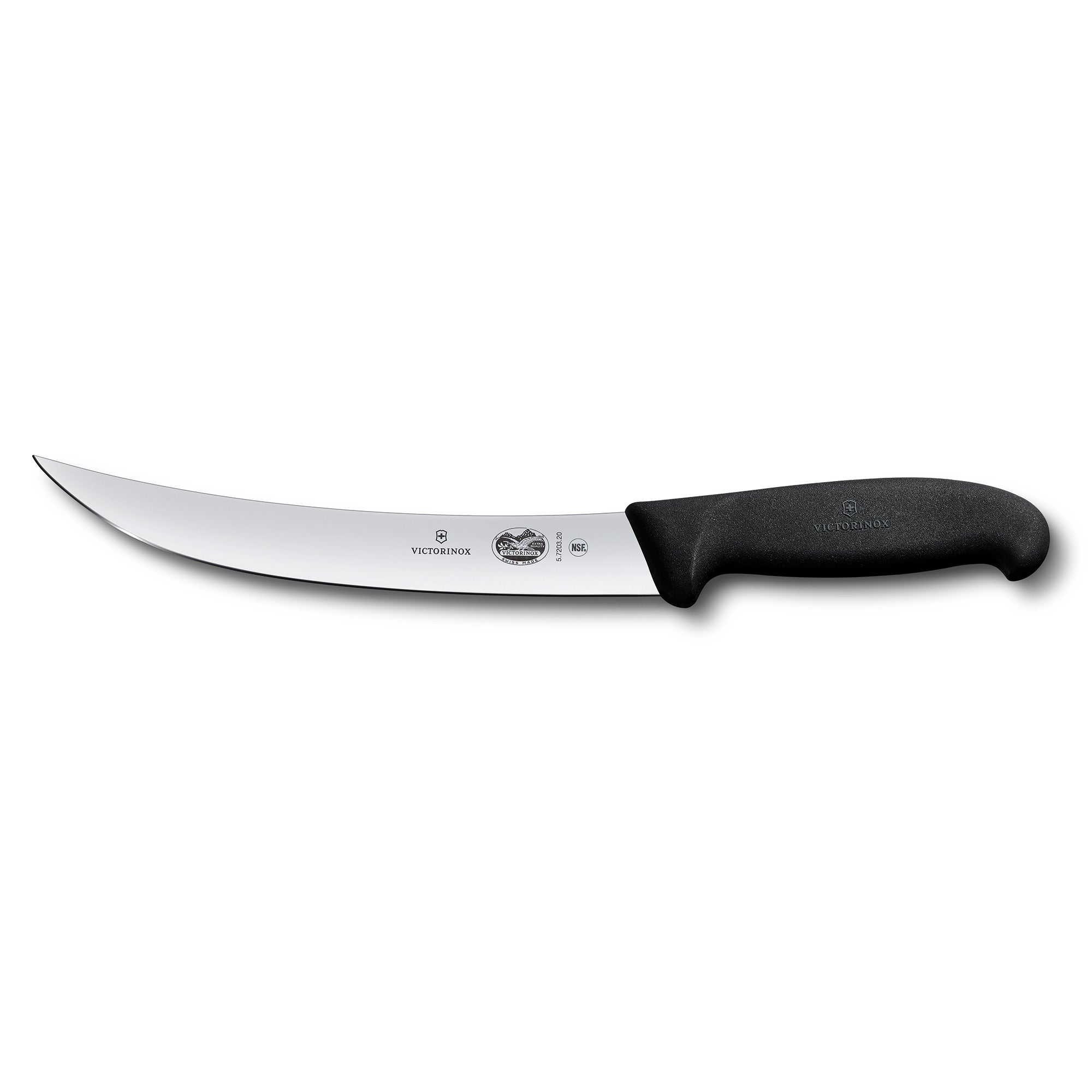 Victorinox Breaking Knife,25cm Curved,Narrow Blade,Fibrox - Black