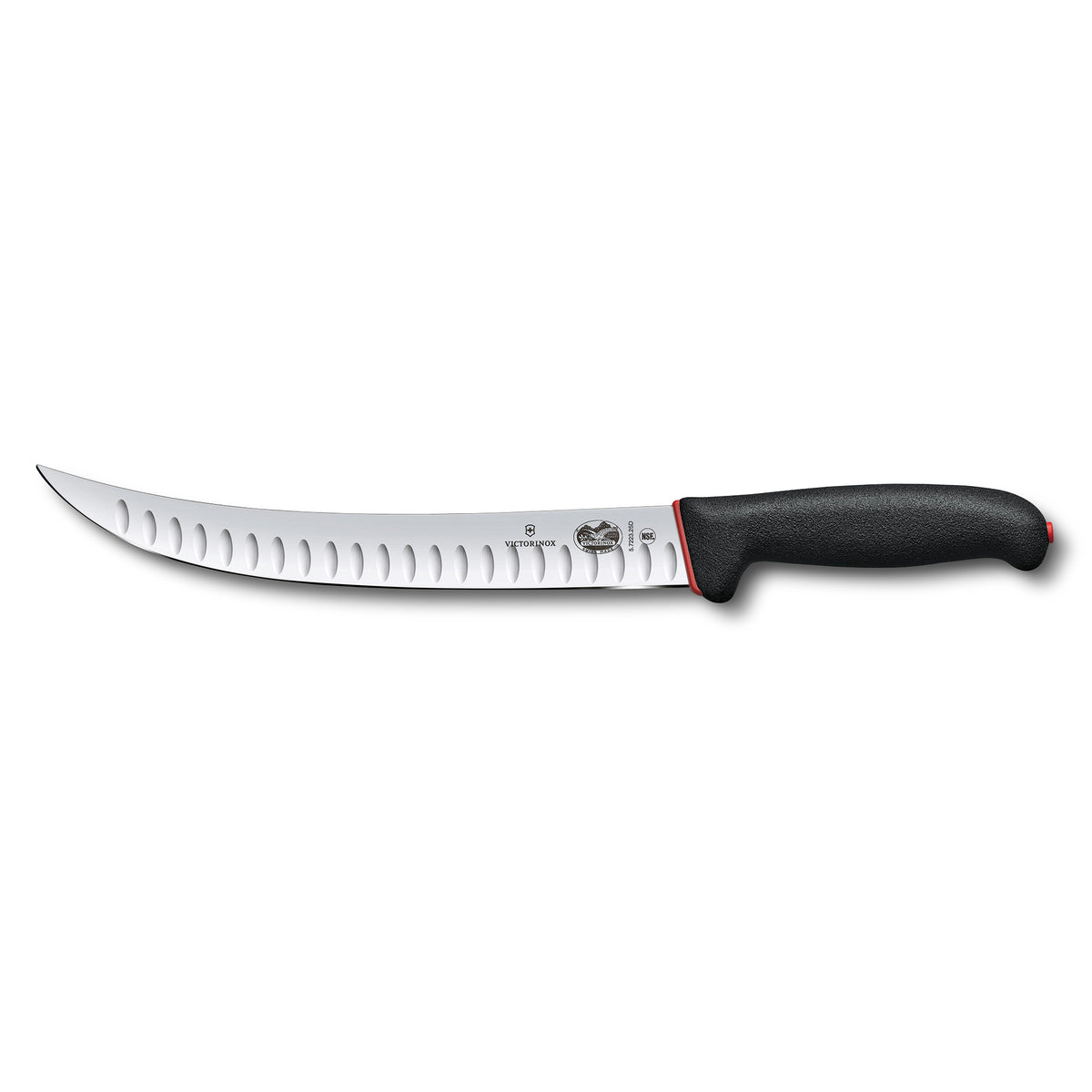 Victorinox Dual Grip Slaughter Knife Curved Narrow Fluted Blade 20cm