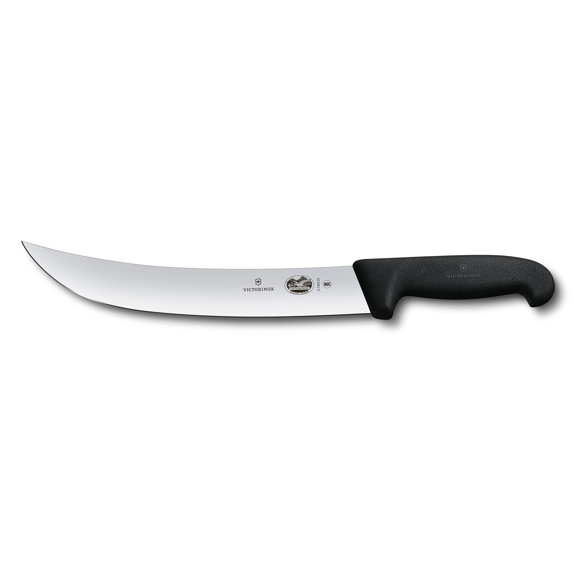 Victorinox Cimeter Knife,31cm Curved,Wide Blade,Fibrox - Black