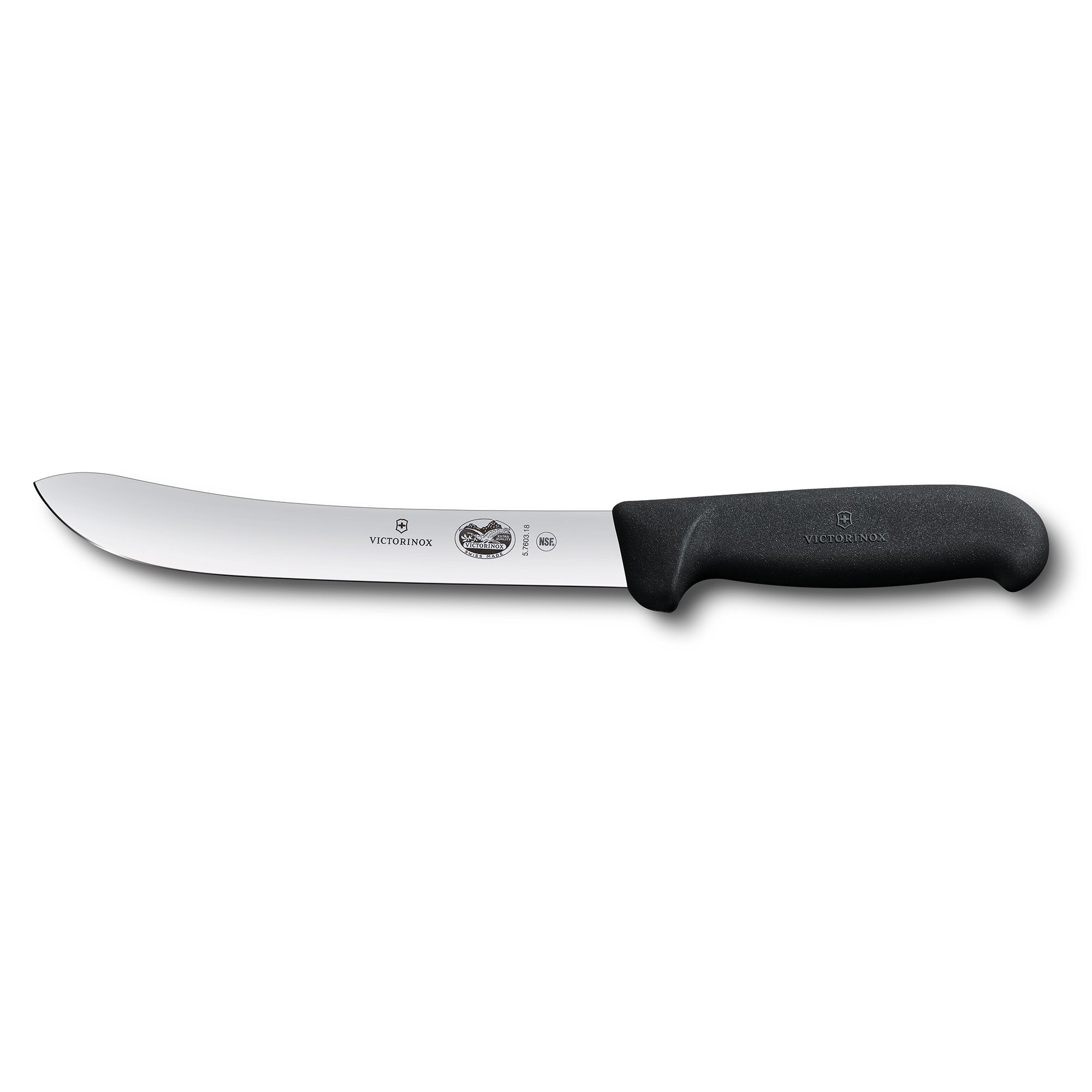 Victorinox Butchers Knife,20cm Heavy Stiff Blade,Fibrox - Black