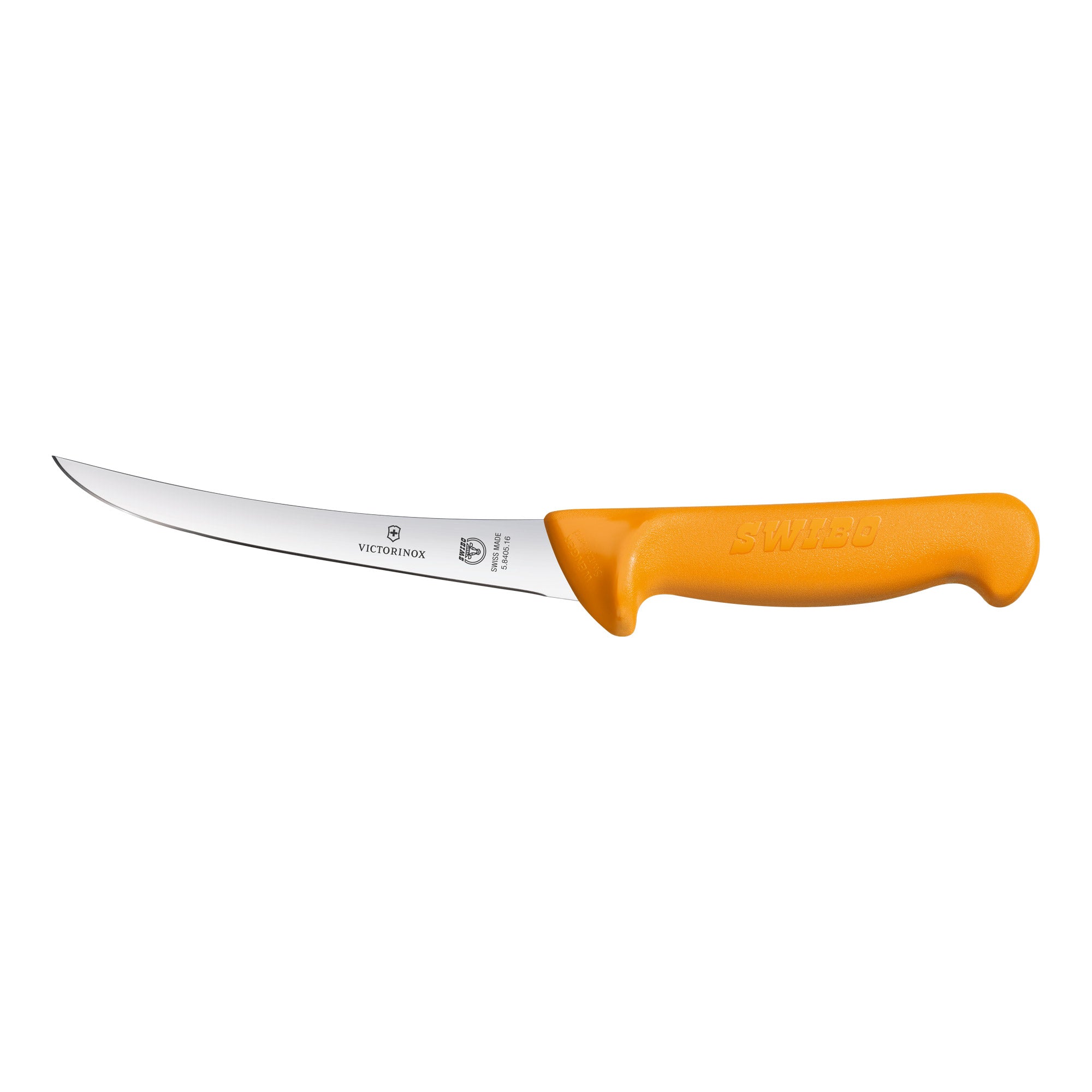 Victorinox Swibo Boning Knife,16cm Curved Blade - Yellow