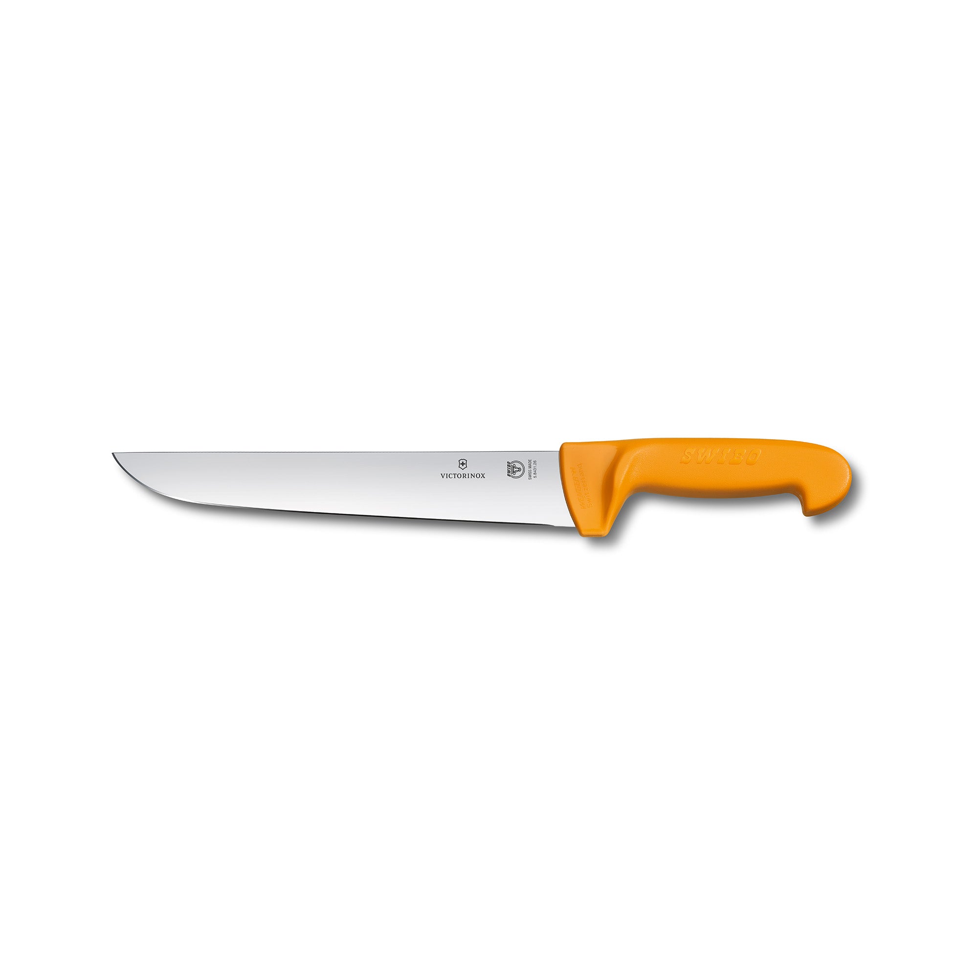 Victorinox Swibo Butchers Knife,21cm Straight Back Blade - Yellow