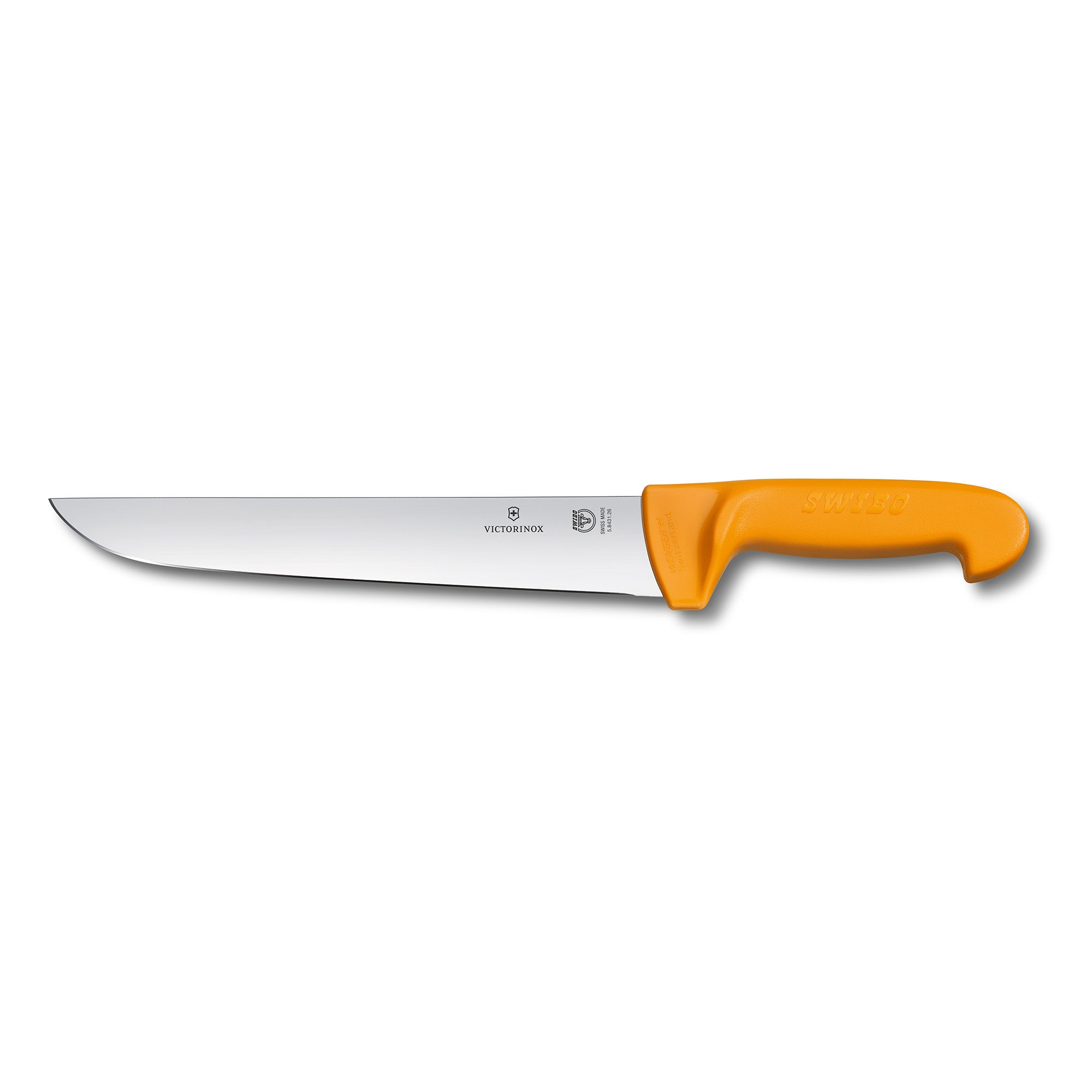 Victorinox Swibo Butchers Knife,24cm Straight Back Blade - Yellow