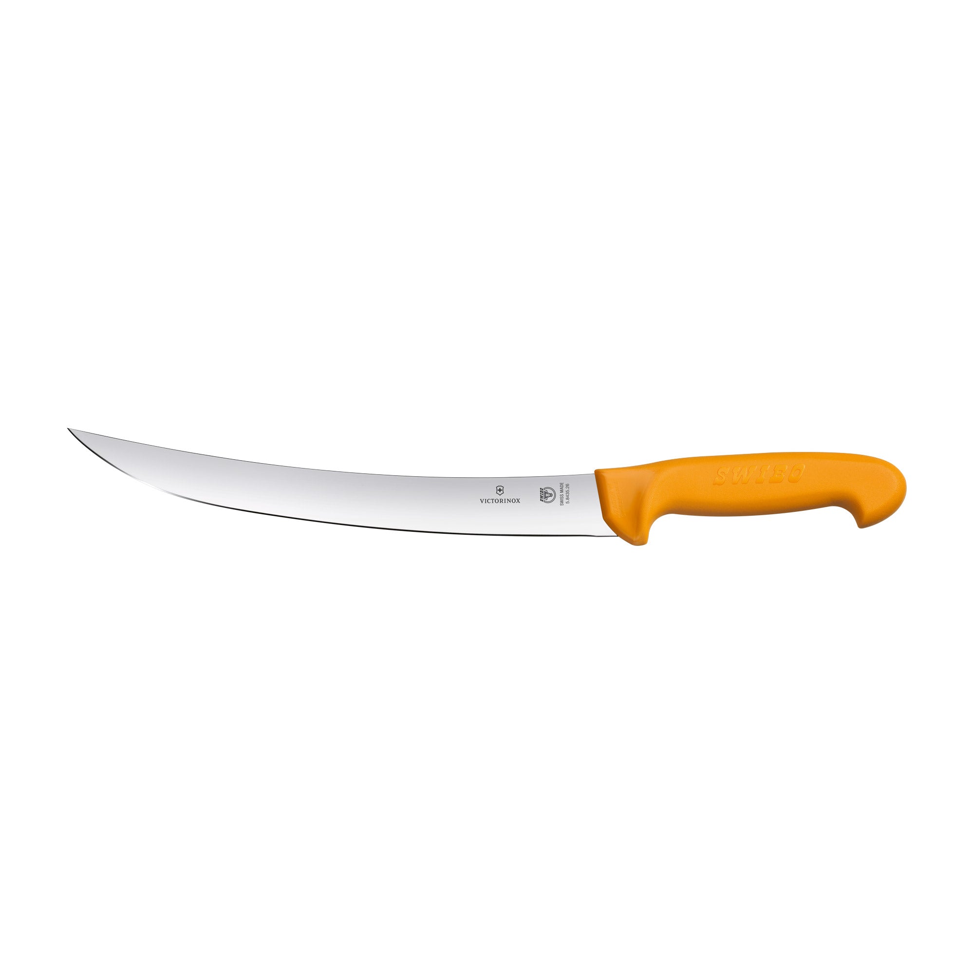 Victorinox Swibo Butchers Knife,22cm Curved Stiff Blade - Yellow