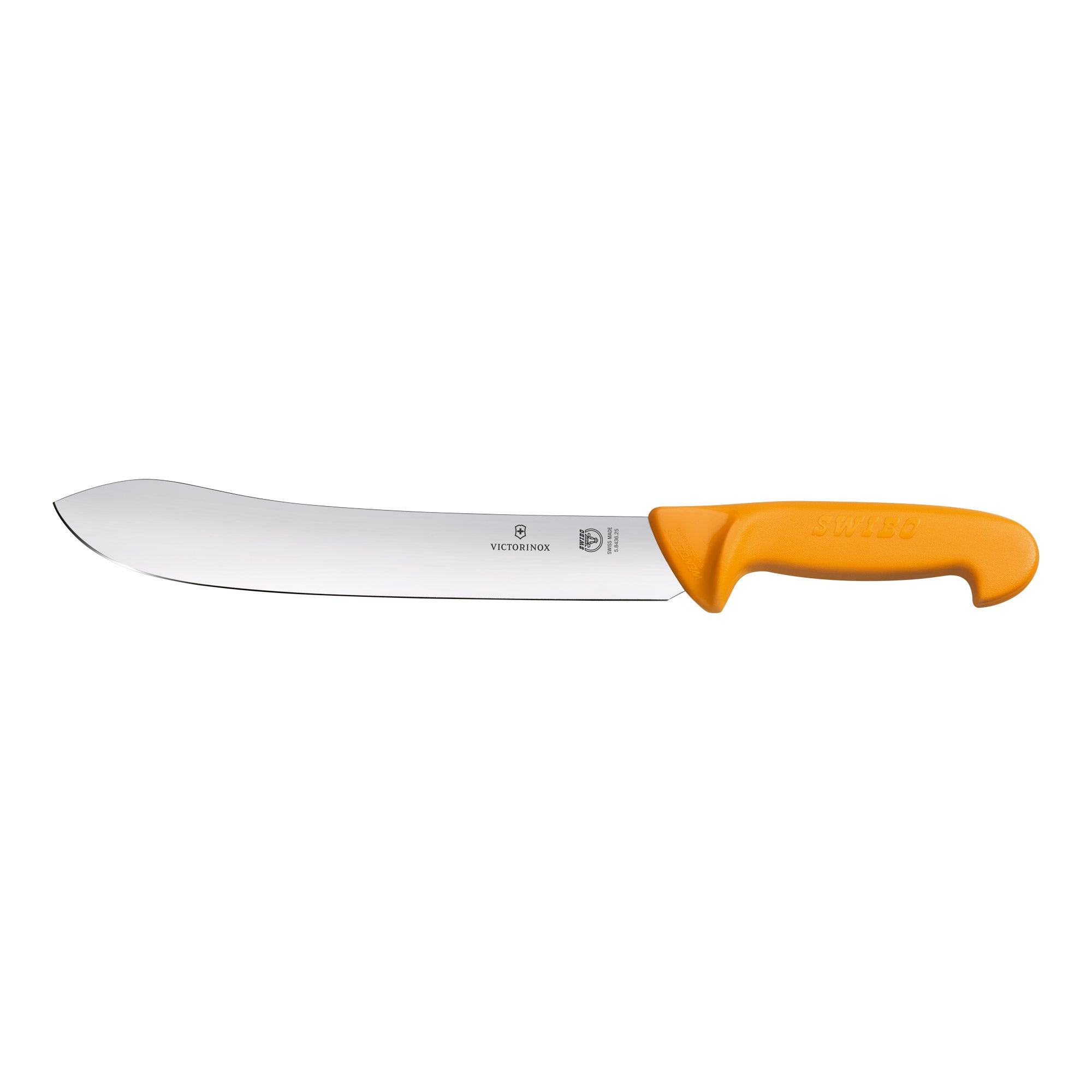 Victorinox Swibo Butchers Knife,31cm Wide Tip Stiff Blade - Yellow