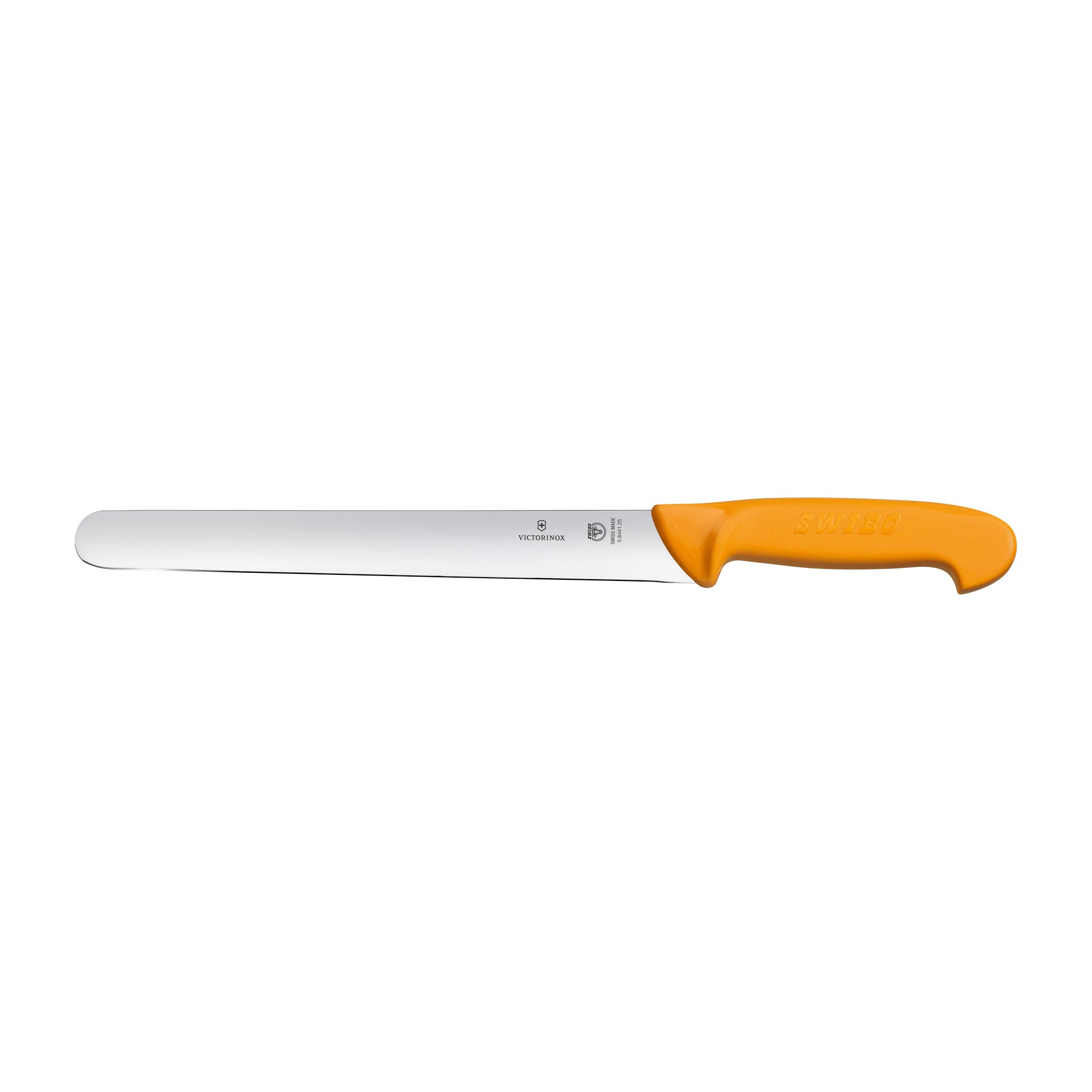 Victorinox Swibo Slicing Knife,25cm Round Blade 30mm width - Yellow