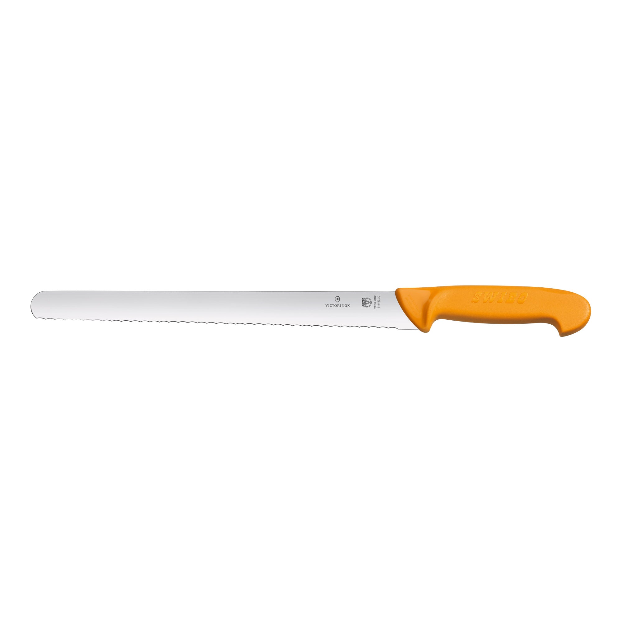 Victorinox Swibo Slicing Knife,35cm Round Wavy Blade 30mm width - Yellow