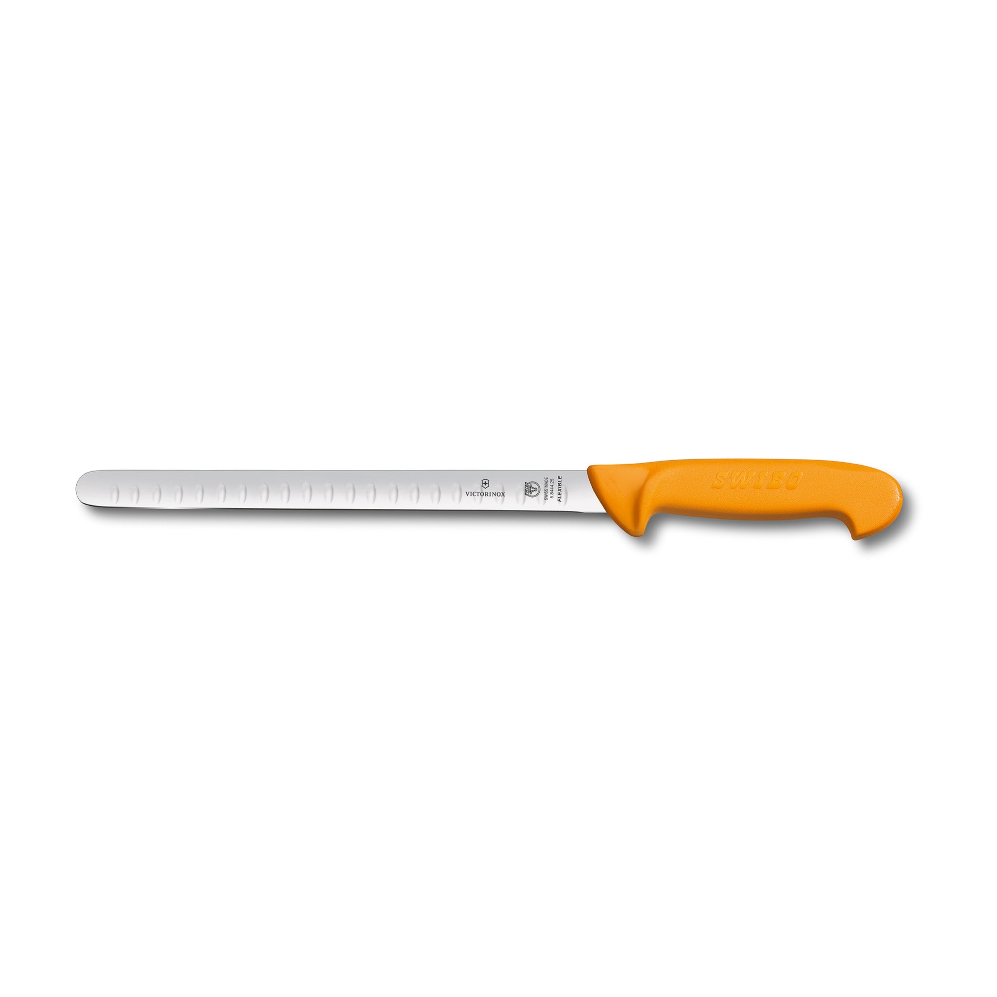 Victorinox Swibo Carving Knife,25cm Fluted Flexible Blade - Yellow