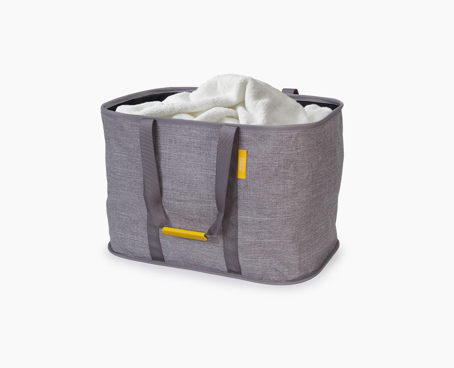 Joseph Joseph Hold-All Max Large Collapsible 55L Laundry Basket - Grey
